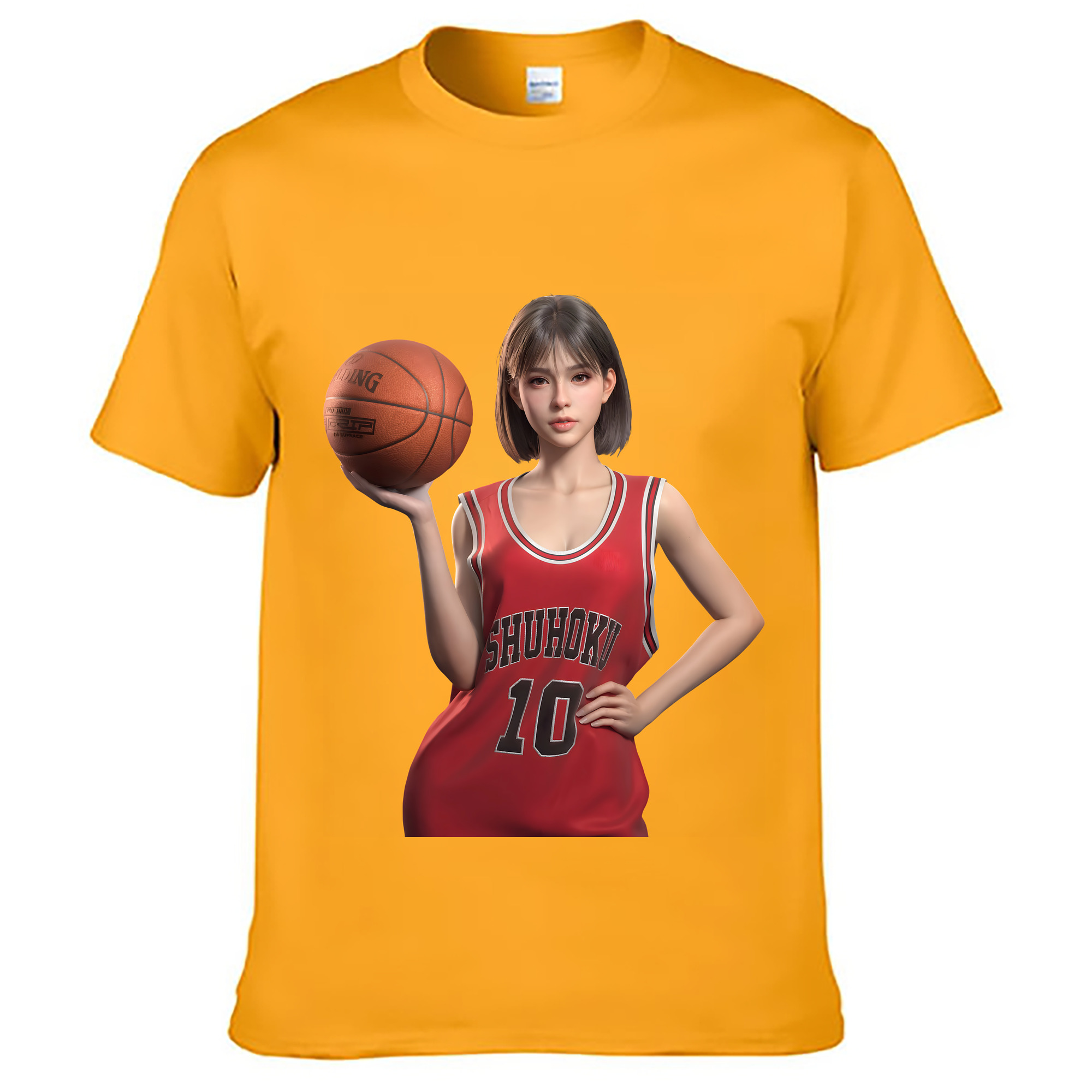 （画像用） SLAM DUNK／スラムダンク レディースカジュアルプリントTシャツ（綿100％）