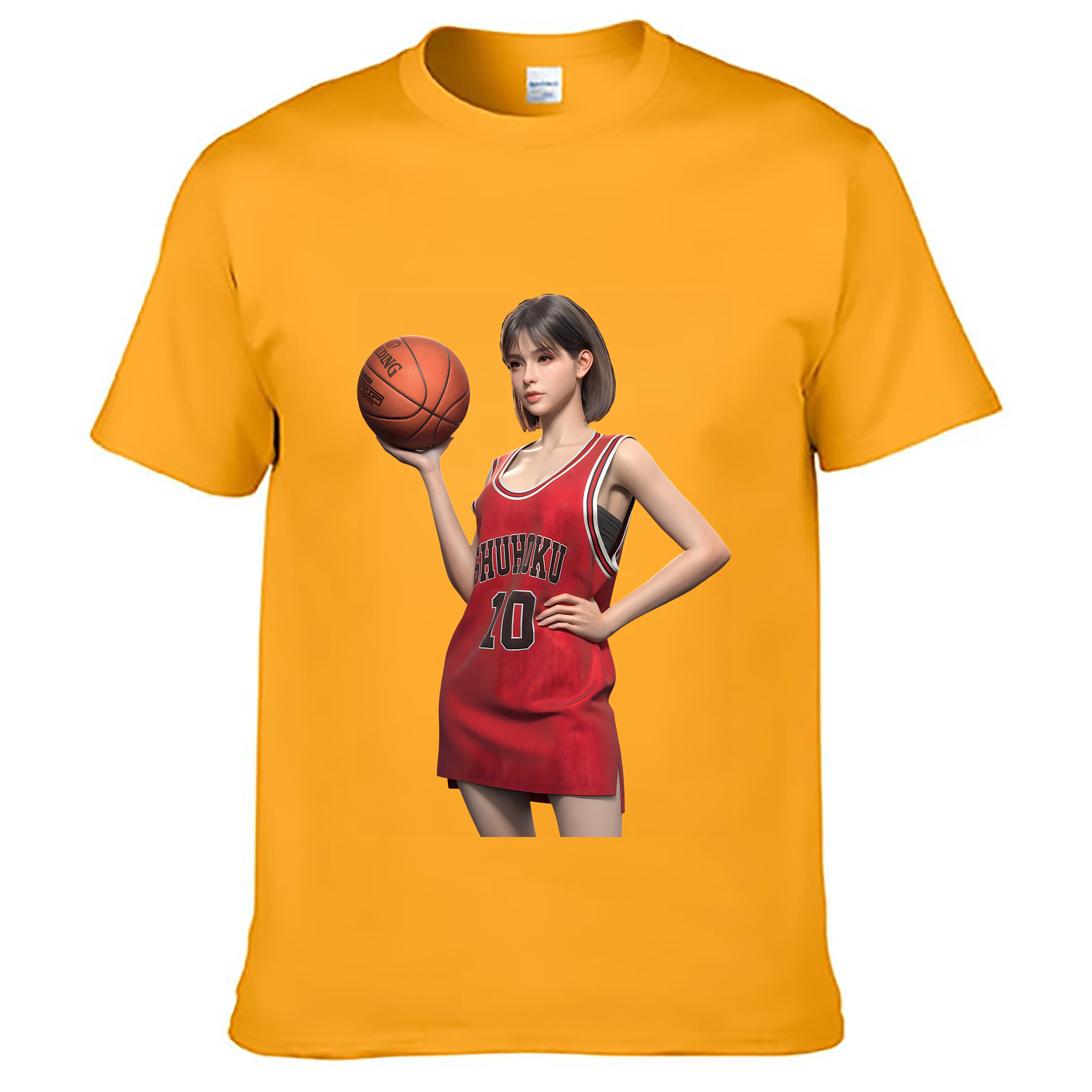 （画像用） SLAM DUNK／スラムダンク レディースカジュアルプリントTシャツ（綿100％）
