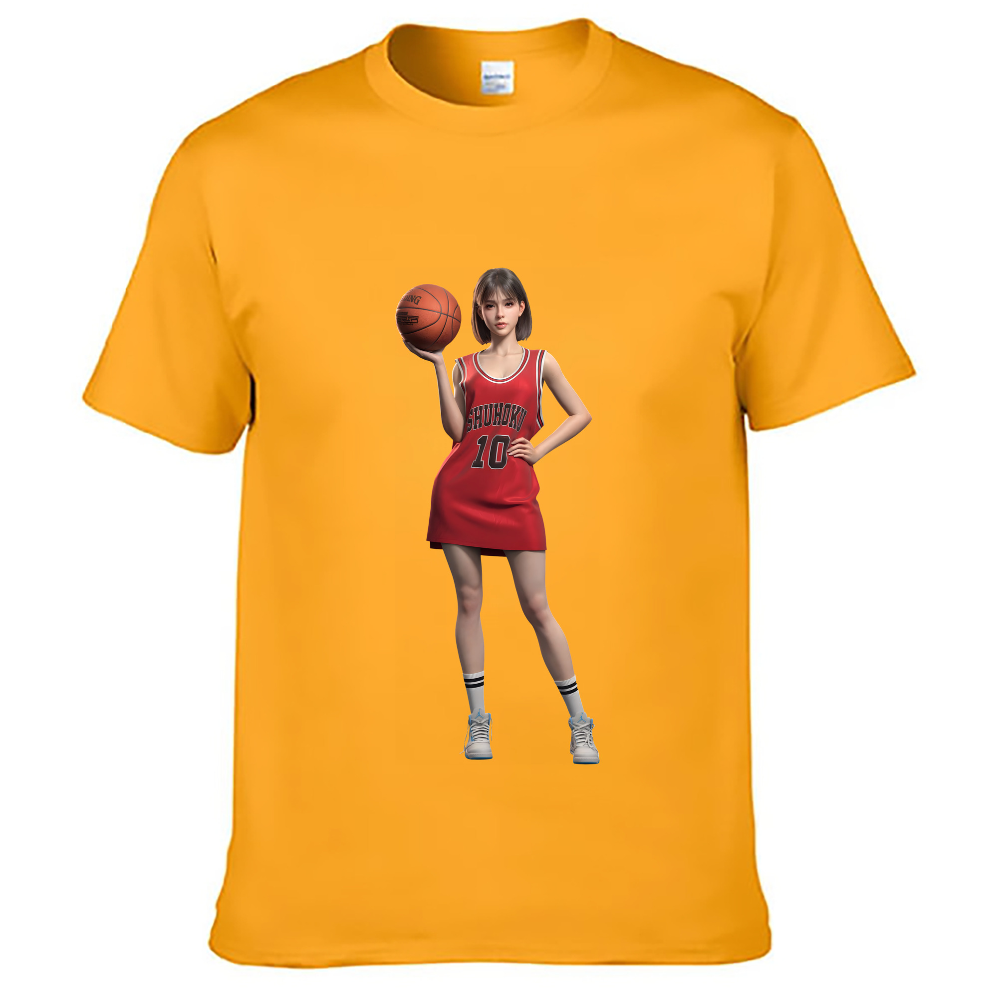 （画像用） SLAM DUNK／スラムダンク レディースカジュアルプリントTシャツ（綿100％）