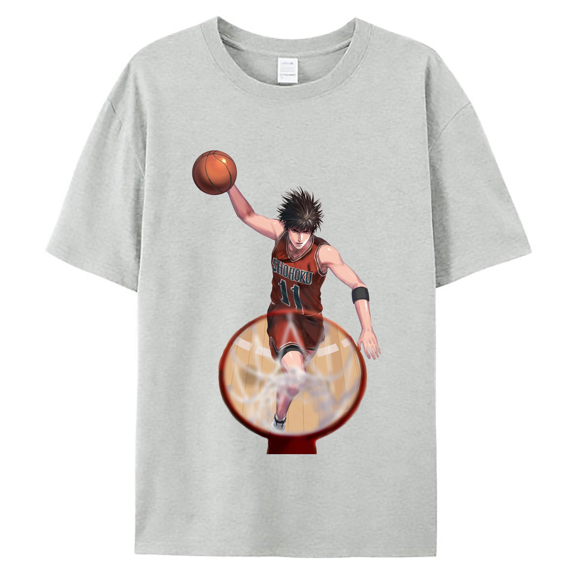 （画像用） SLAM DUNK／スラムダンク レディースカジュアルプリントTシャツ（綿100％）