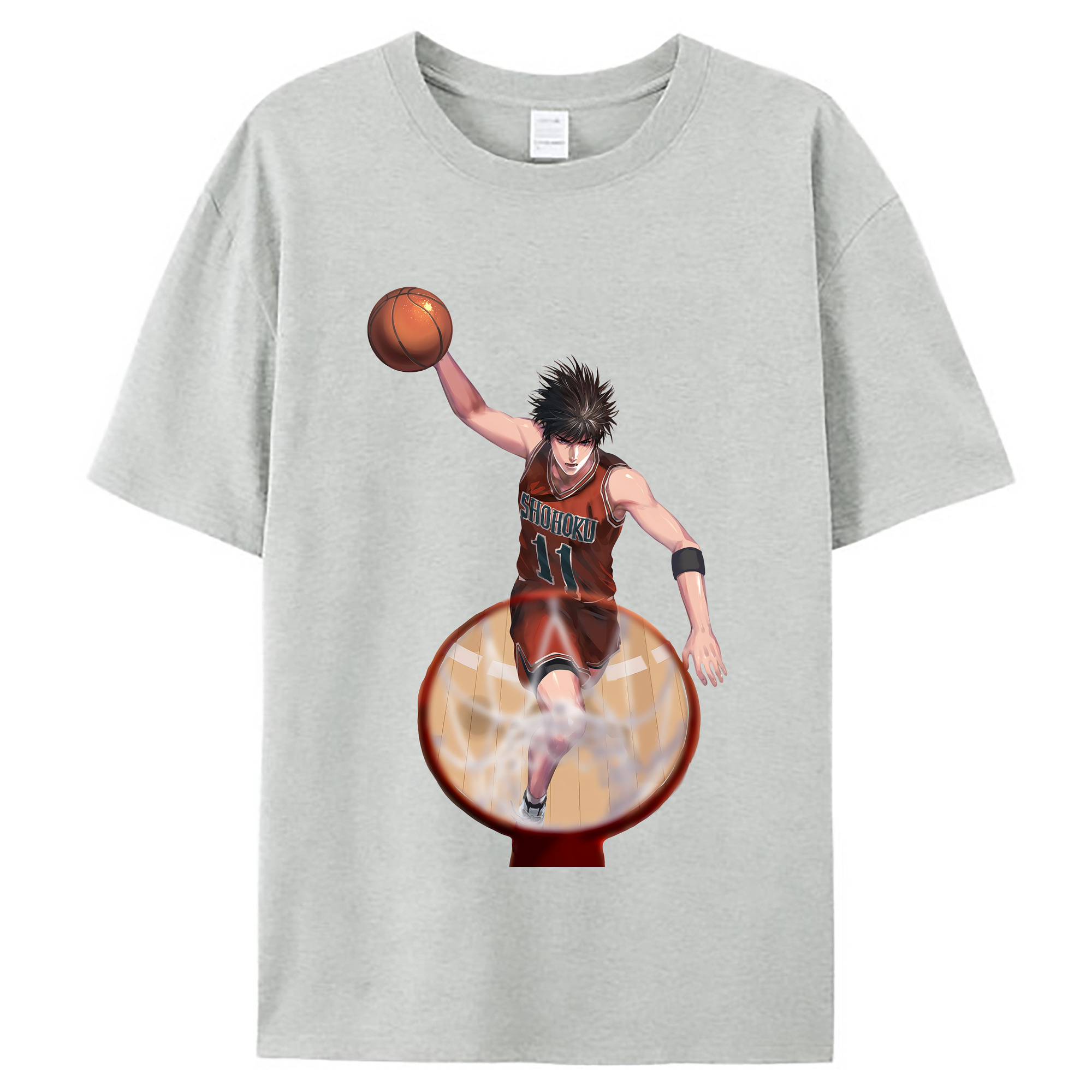 （画像用） SLAM DUNK／スラムダンク レディースカジュアルプリントTシャツ（綿100％）