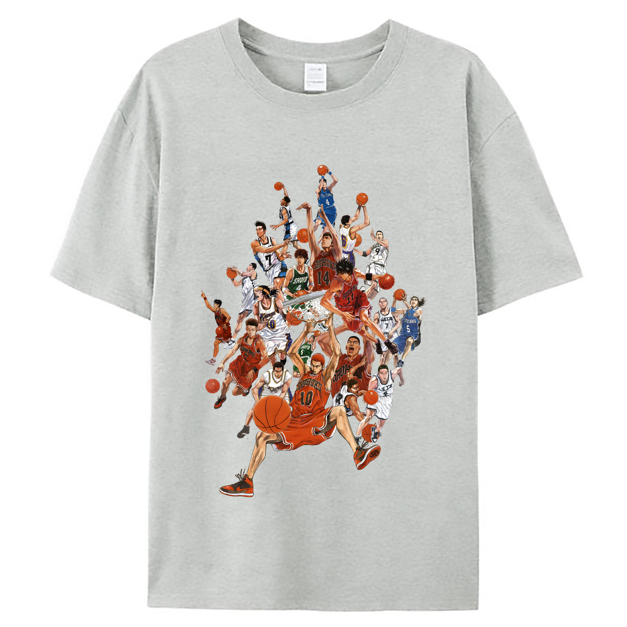 （画像用） SLAM DUNK／スラムダンク レディースカジュアルプリントTシャツ（綿100％）