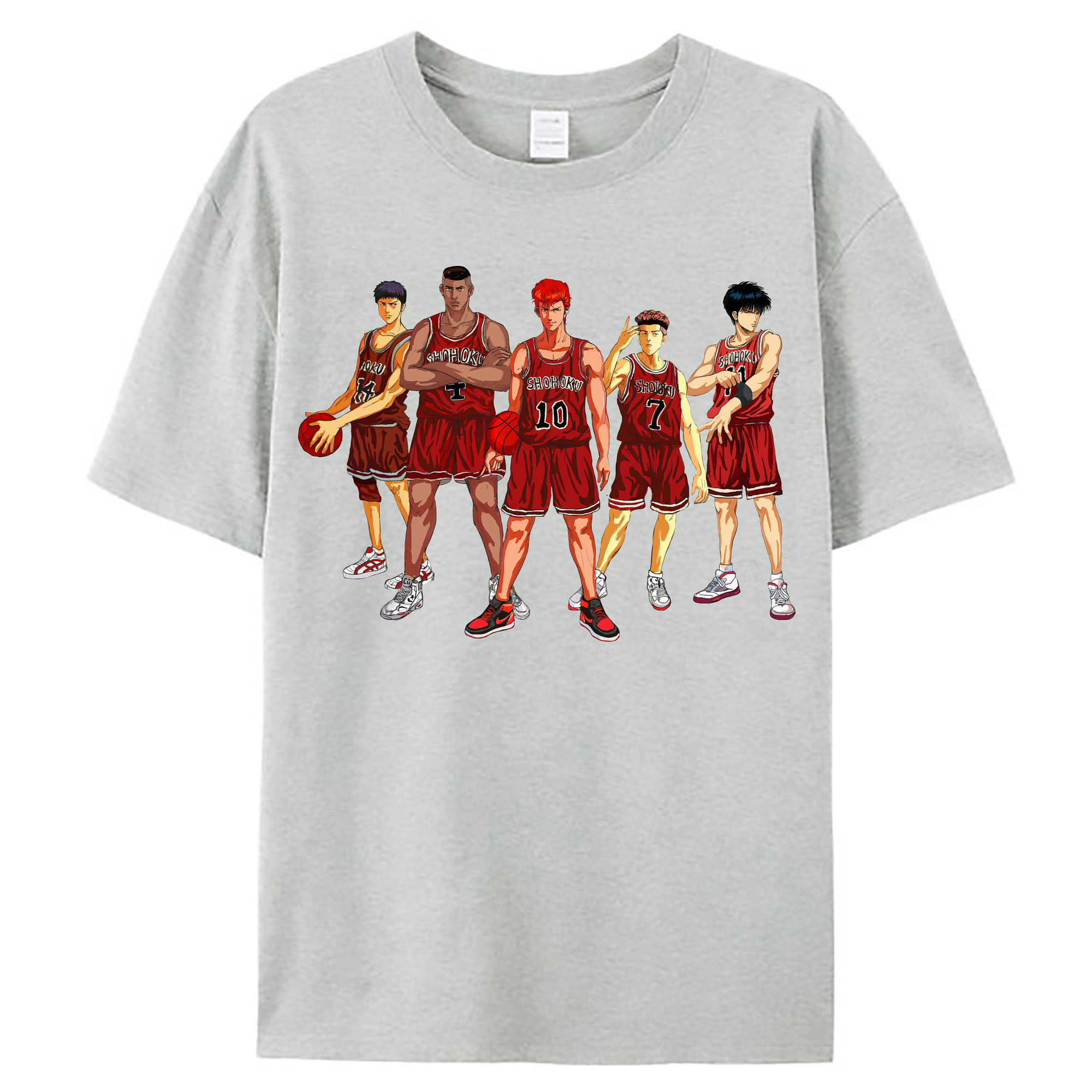 （画像用） SLAM DUNK／スラムダンク レディースカジュアルプリントTシャツ（綿100％）