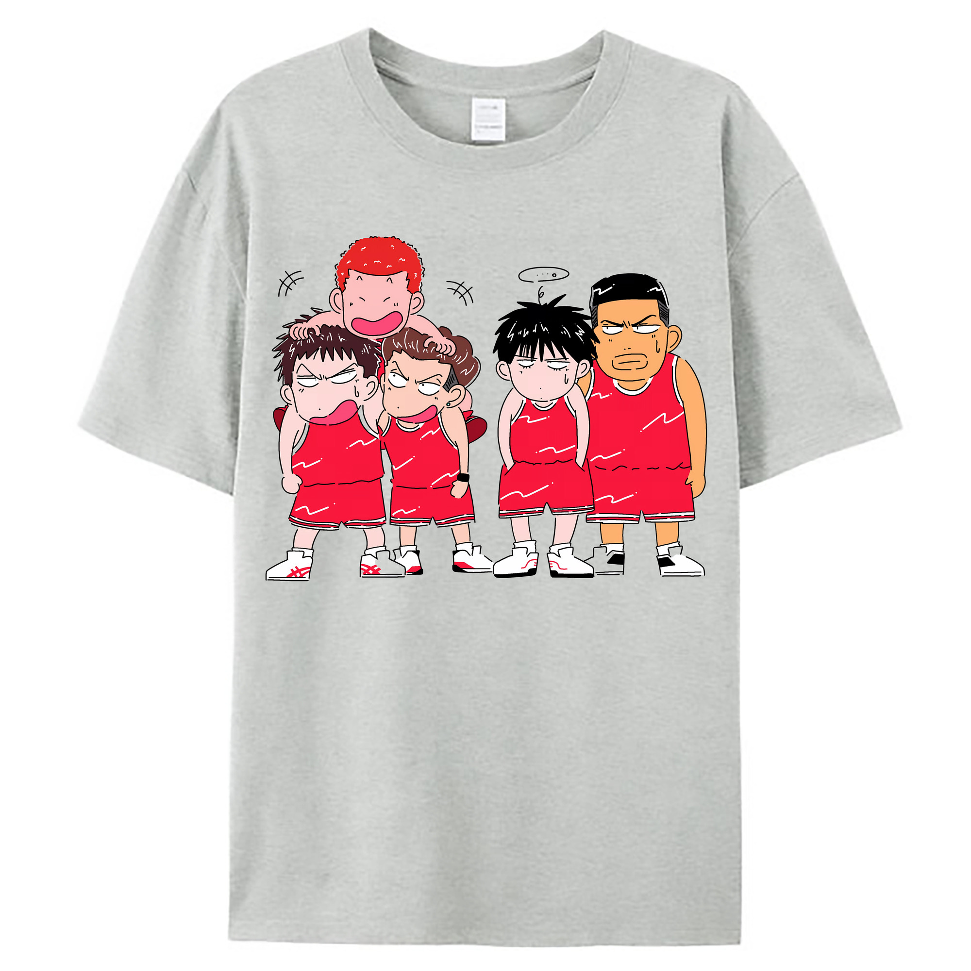 （画像用） SLAM DUNK／スラムダンク レディースカジュアルプリントTシャツ（綿100％）