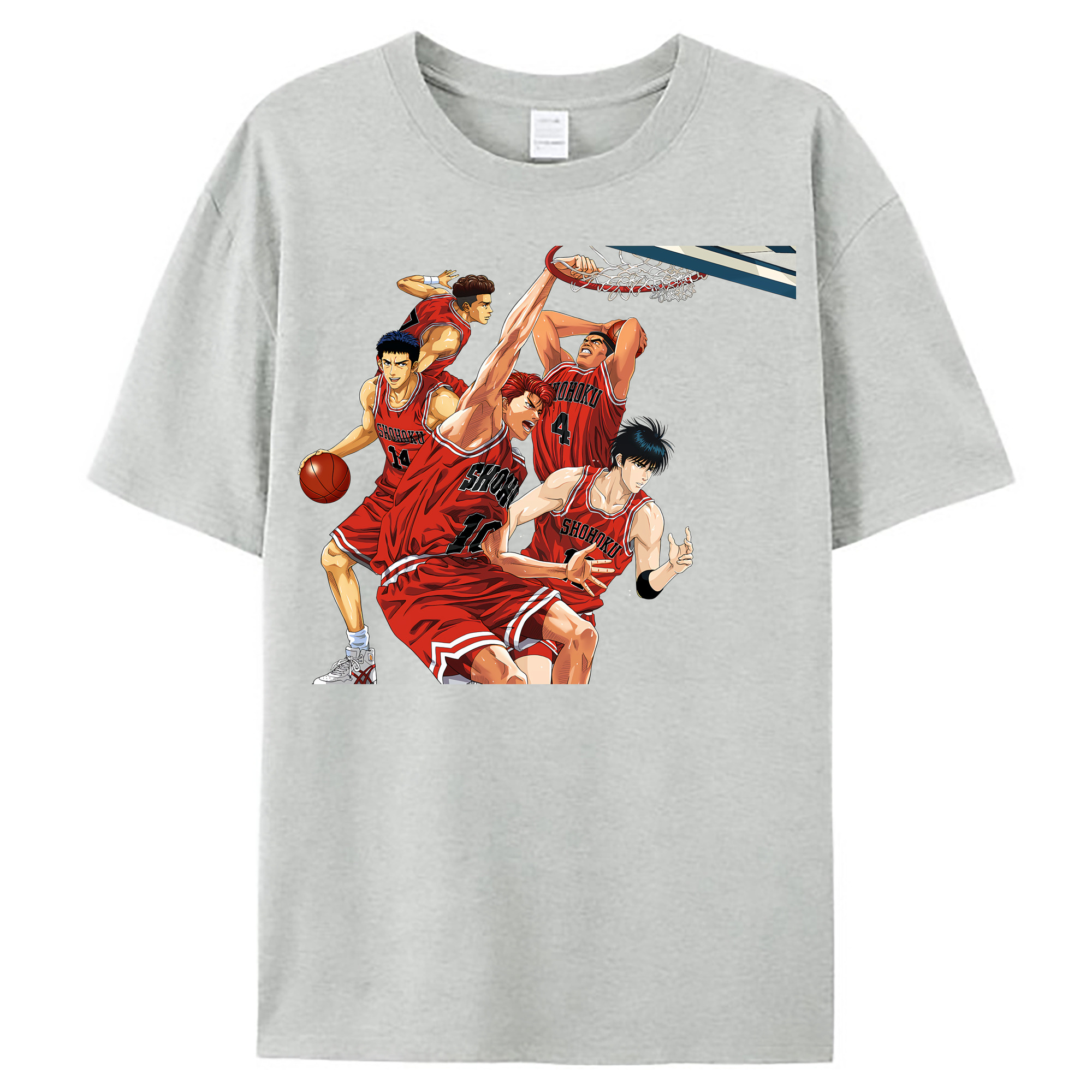 （画像用） SLAM DUNK／スラムダンク レディースカジュアルプリントTシャツ（綿100％）