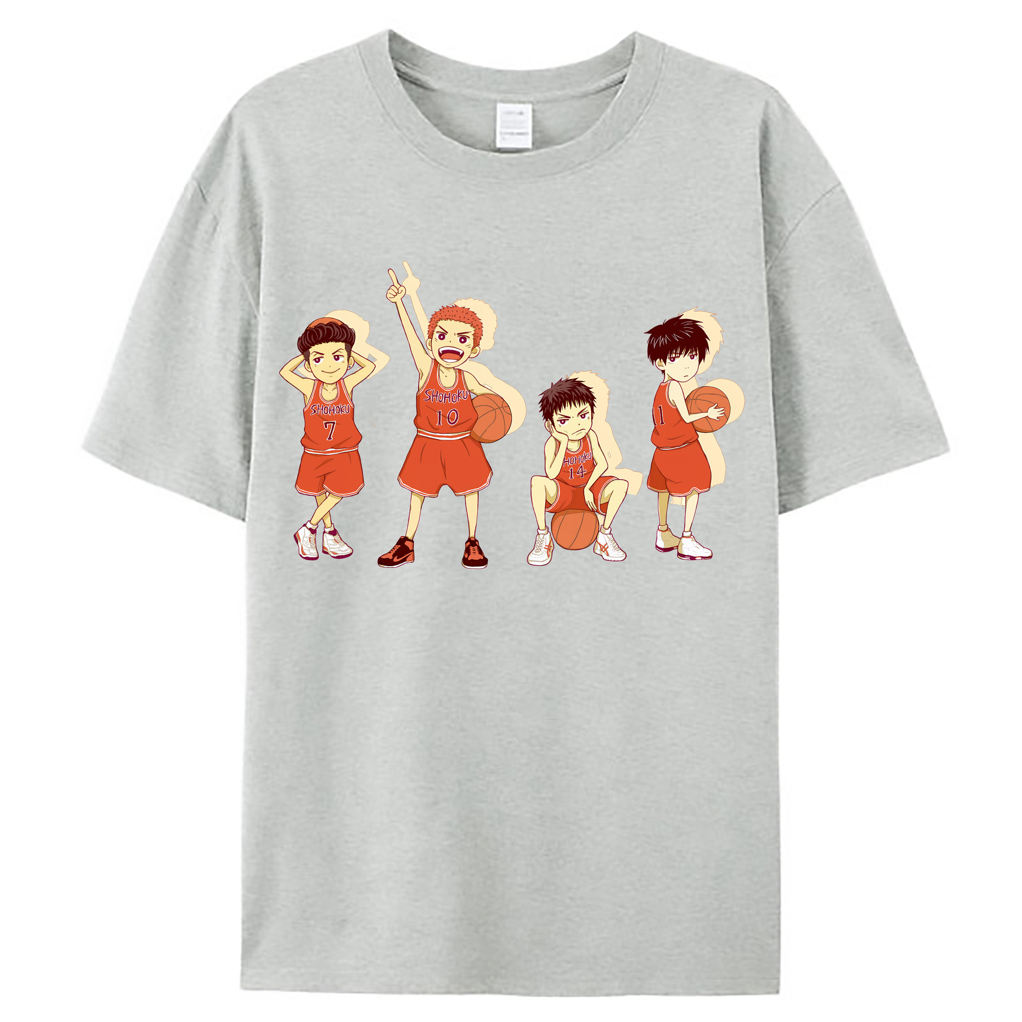 （画像用） SLAM DUNK／スラムダンク レディースカジュアルプリントTシャツ（綿100％）