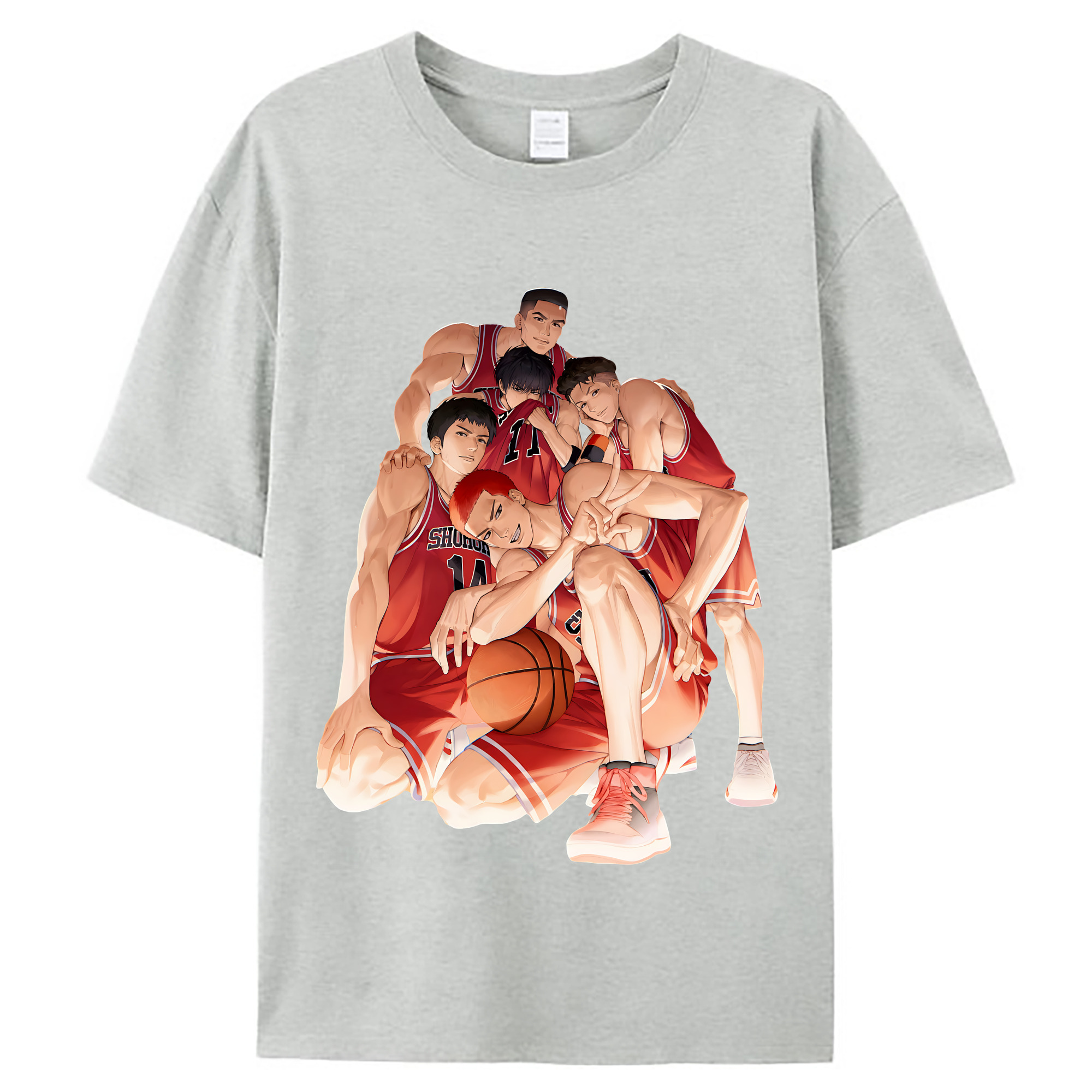 （画像用） SLAM DUNK／スラムダンク レディースカジュアルプリントTシャツ（綿100％）