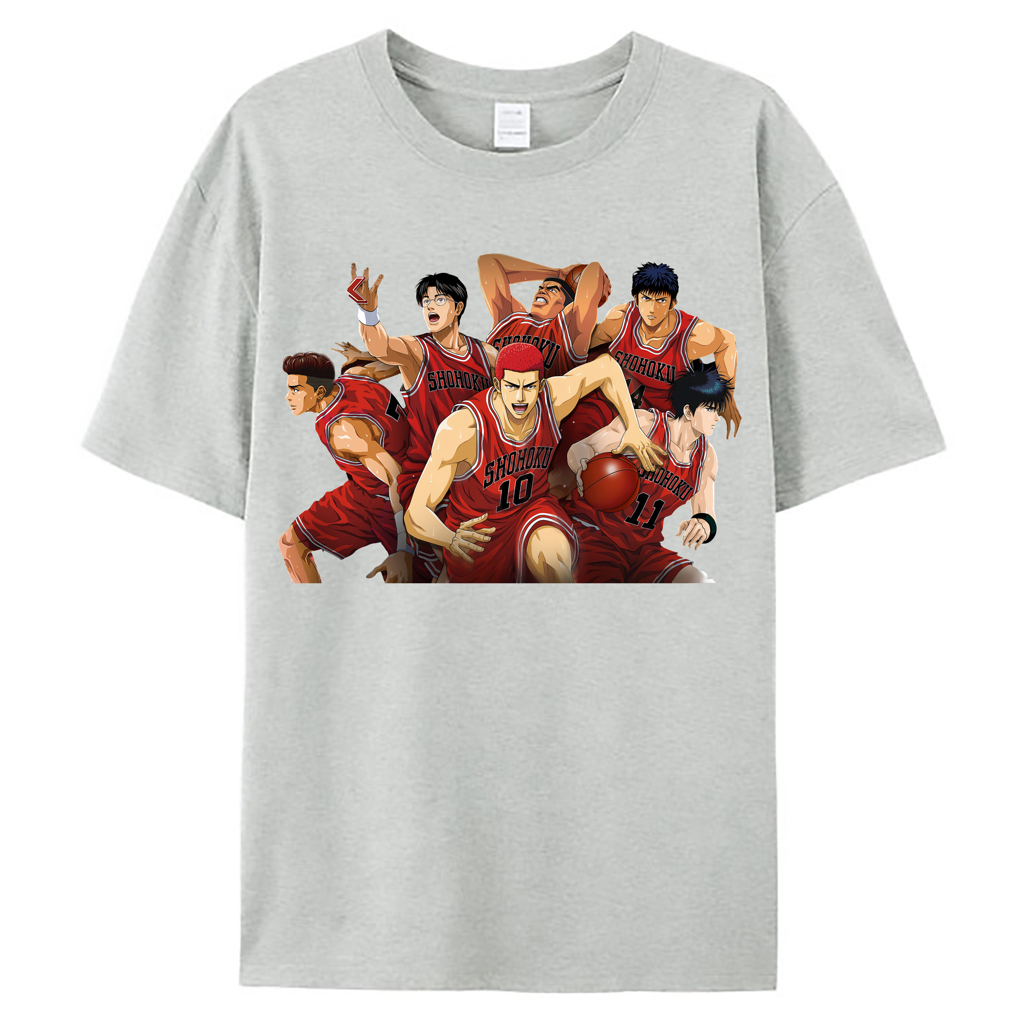 （画像用） SLAM DUNK／スラムダンク レディースカジュアルプリントTシャツ（綿100％）