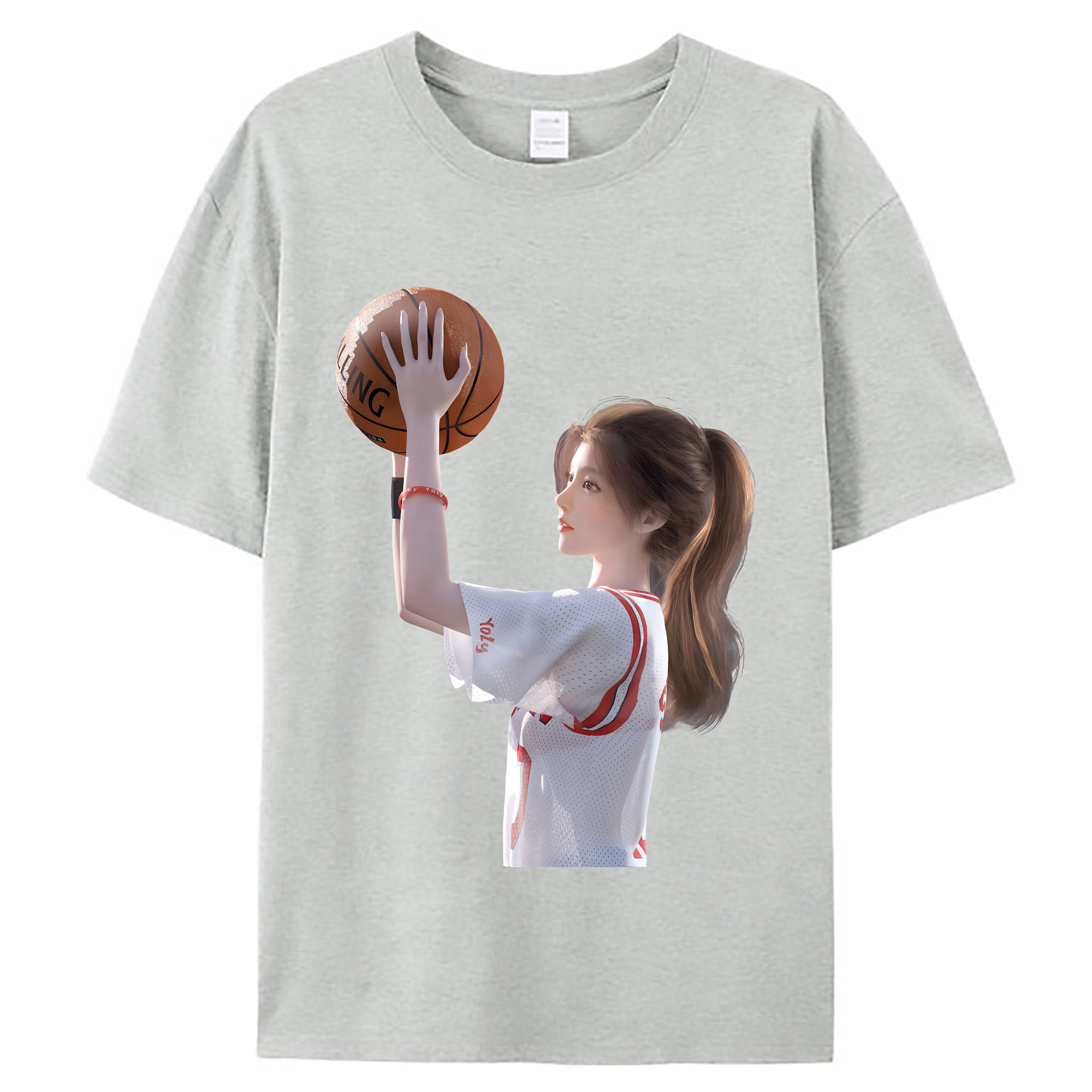 （画像用） SLAM DUNK／スラムダンク レディースカジュアルプリントTシャツ（綿100％）
