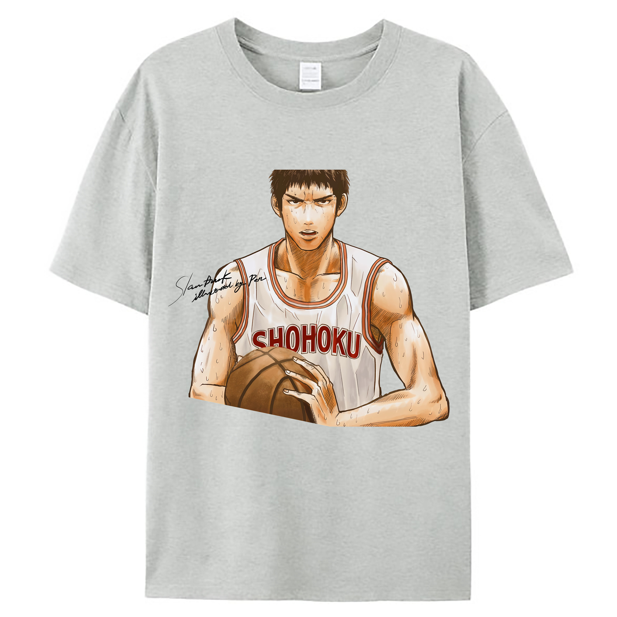 （画像用） SLAM DUNK／スラムダンク レディースカジュアルプリントTシャツ（綿100％）
