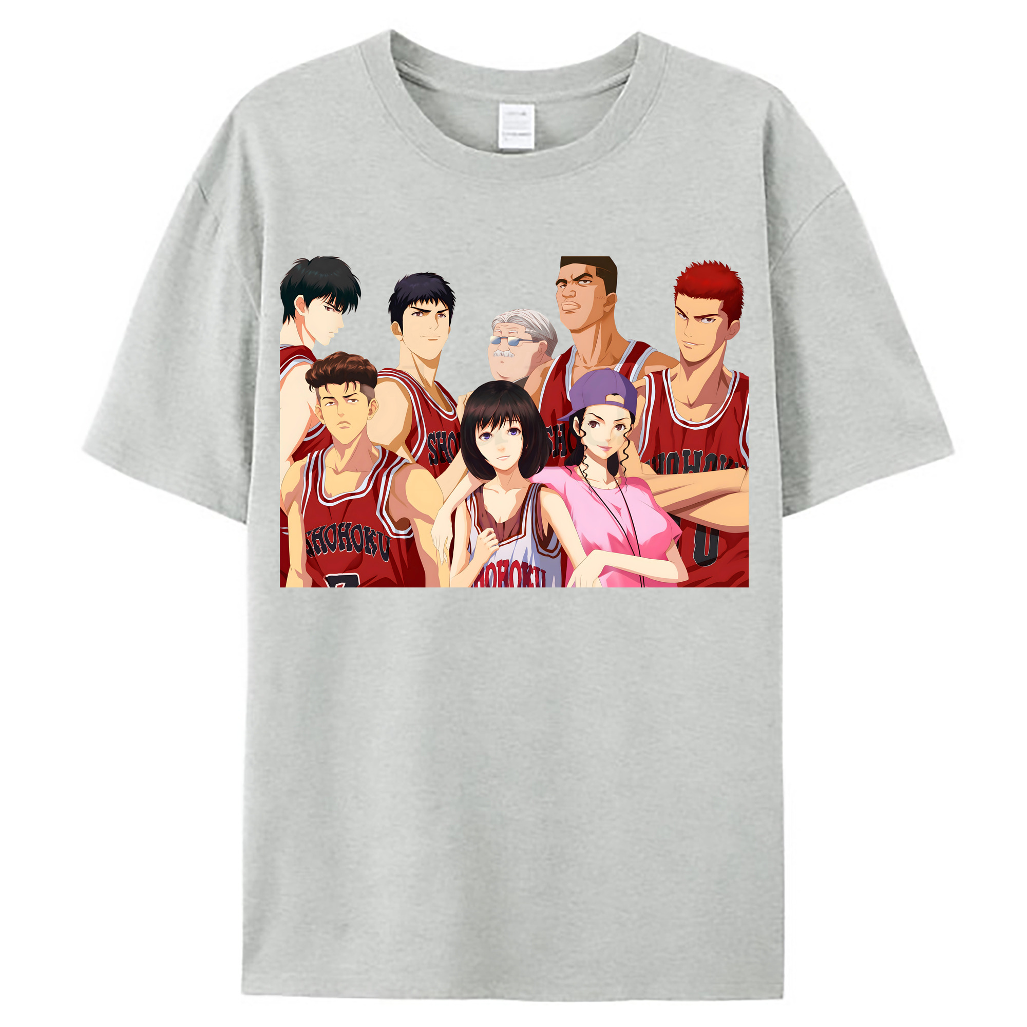 （画像用） SLAM DUNK／スラムダンク レディースカジュアルプリントTシャツ（綿100％）
