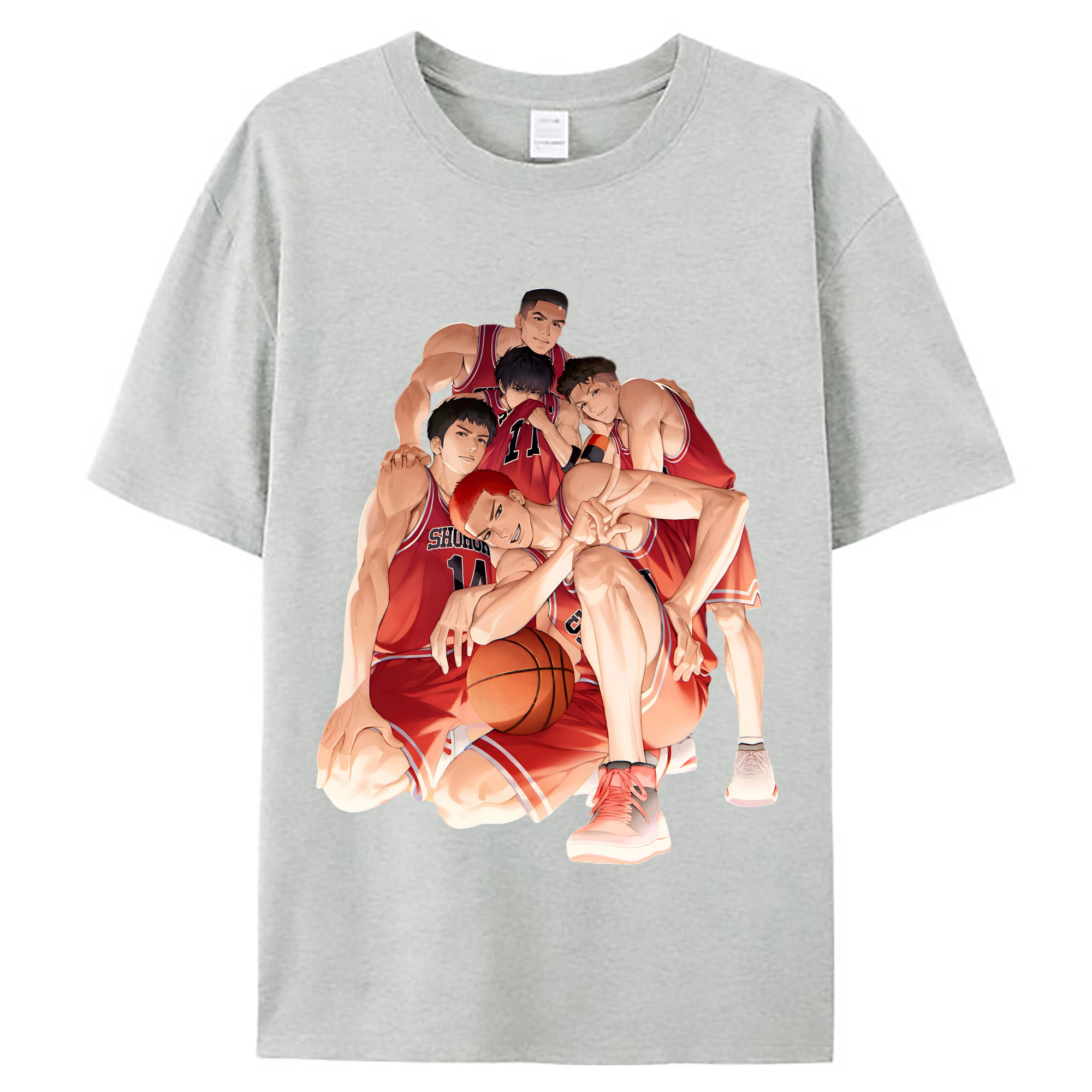 （画像用） SLAM DUNK／スラムダンク レディースカジュアルプリントTシャツ（綿100％）