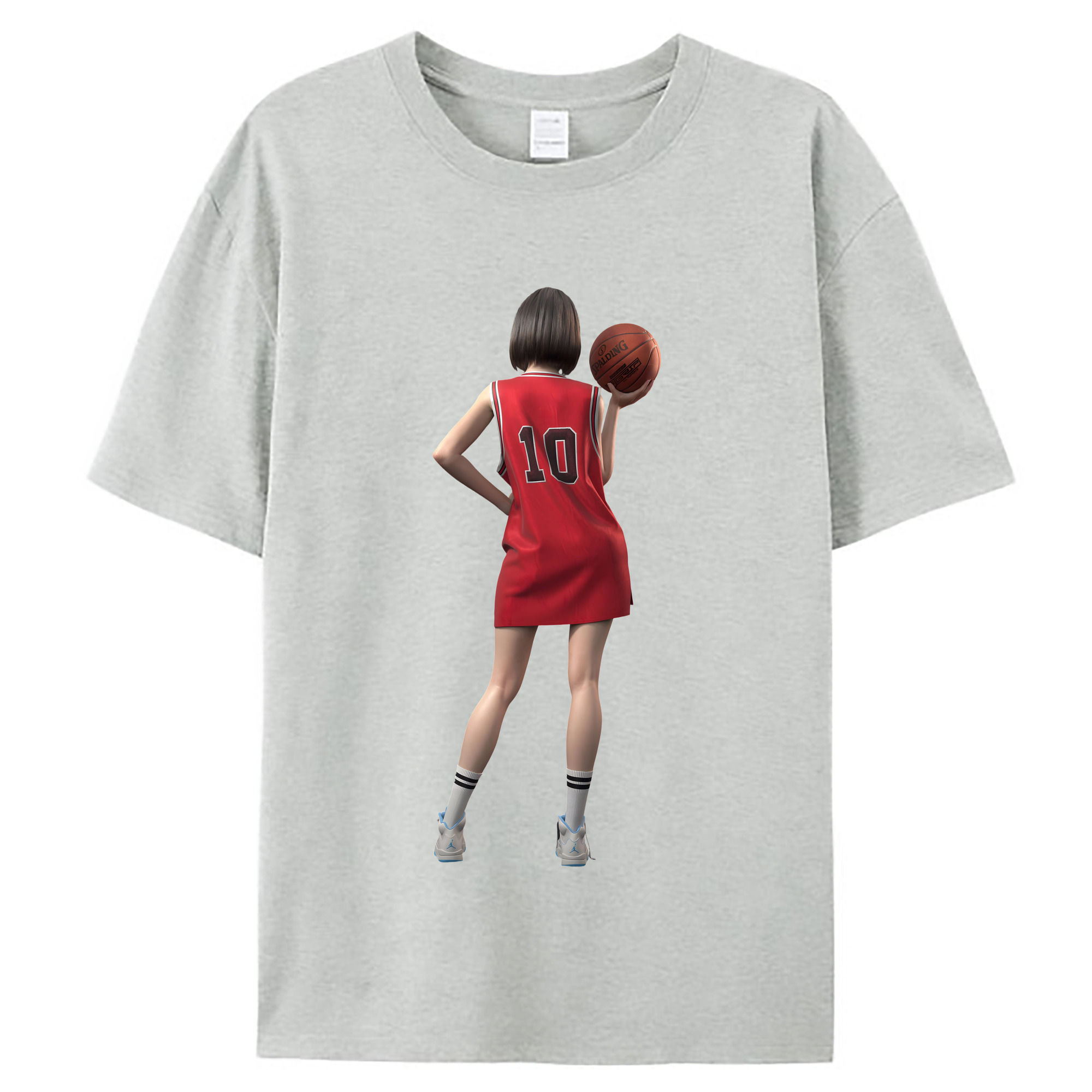 （画像用） SLAM DUNK／スラムダンク レディースカジュアルプリントTシャツ（綿100％）