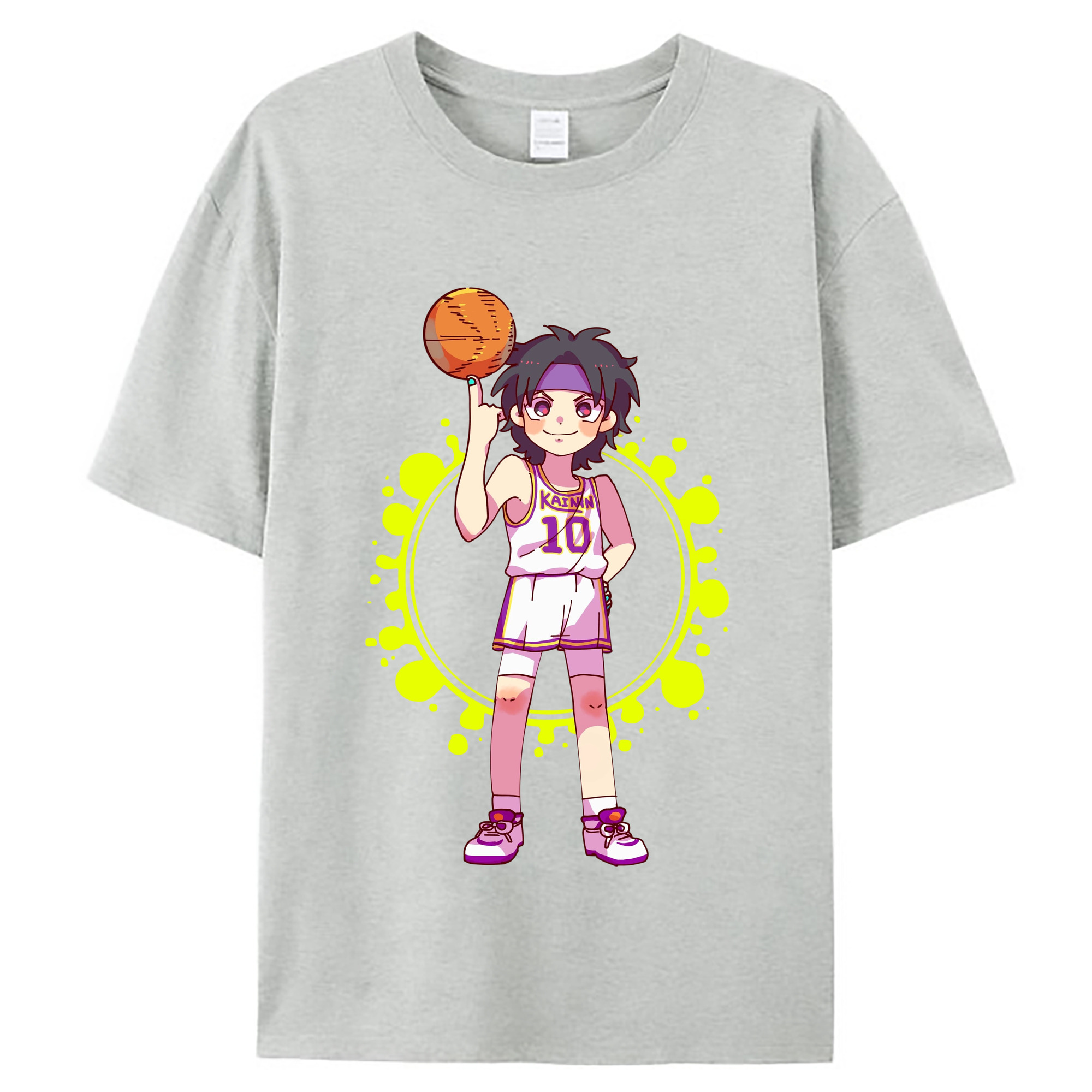 （画像用） SLAM DUNK／スラムダンク レディースカジュアルプリントTシャツ（綿100％）
