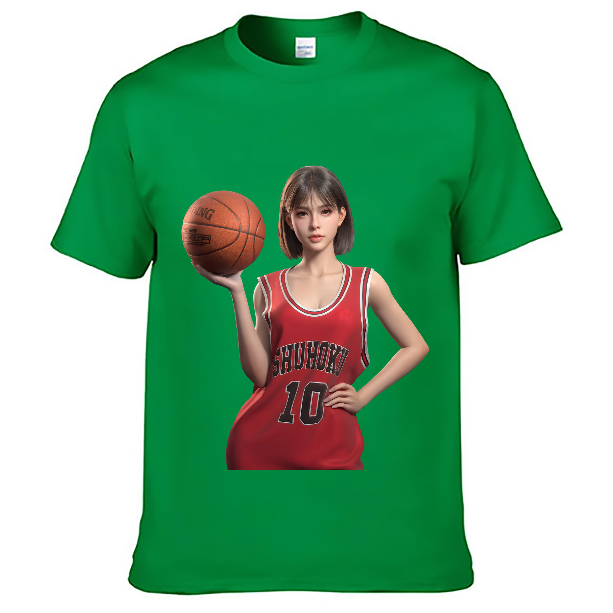 （画像用） SLAM DUNK／スラムダンク レディースカジュアルプリントTシャツ（綿100％）