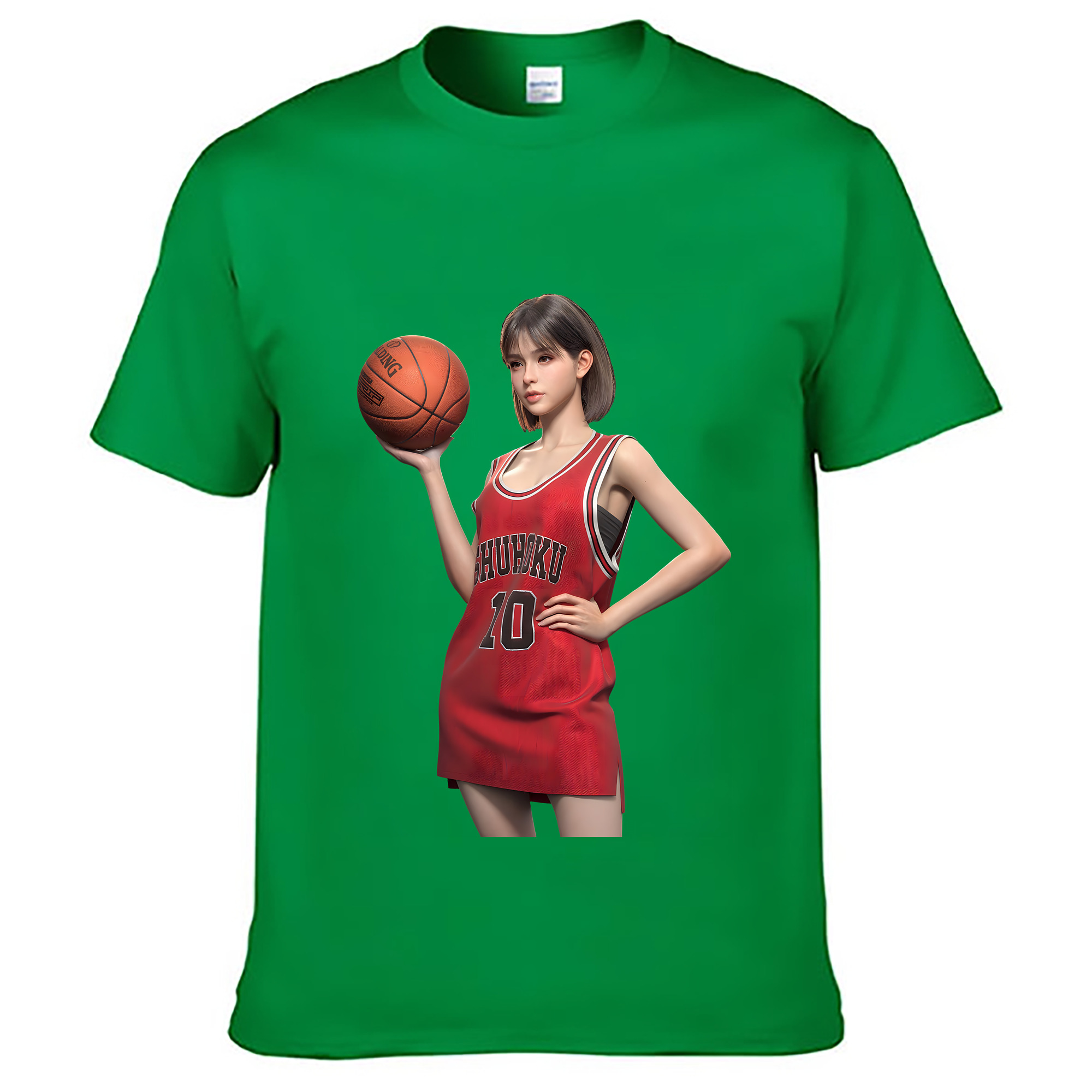（画像用） SLAM DUNK／スラムダンク レディースカジュアルプリントTシャツ（綿100％）