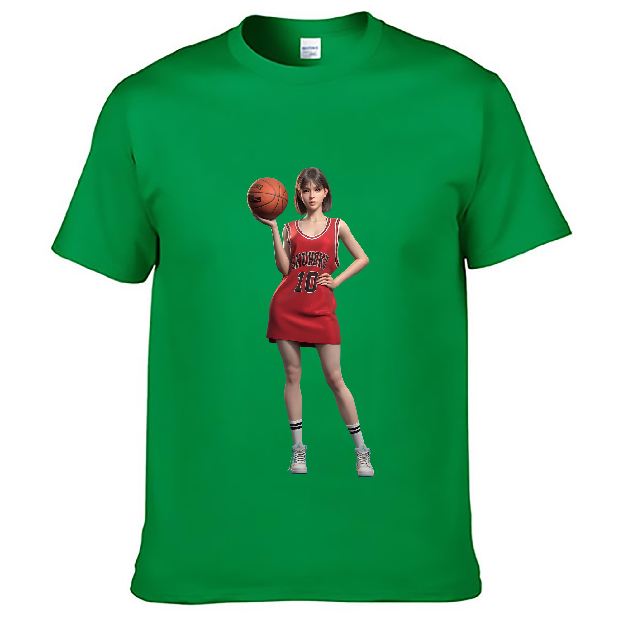 （画像用） SLAM DUNK／スラムダンク レディースカジュアルプリントTシャツ（綿100％）