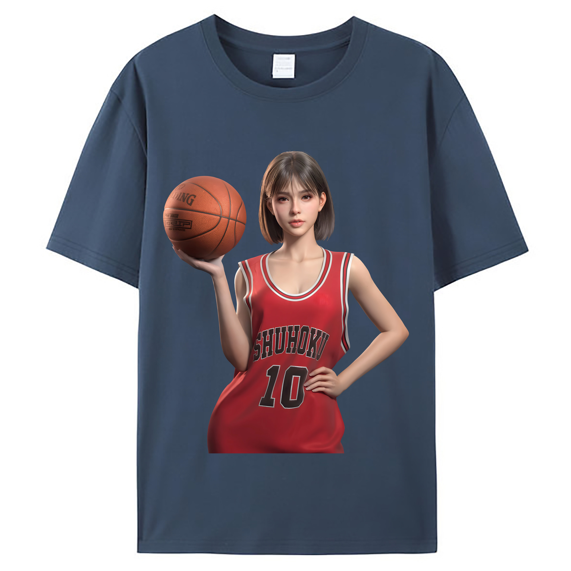 （画像用） SLAM DUNK／スラムダンク レディースカジュアルプリントTシャツ（綿100％）