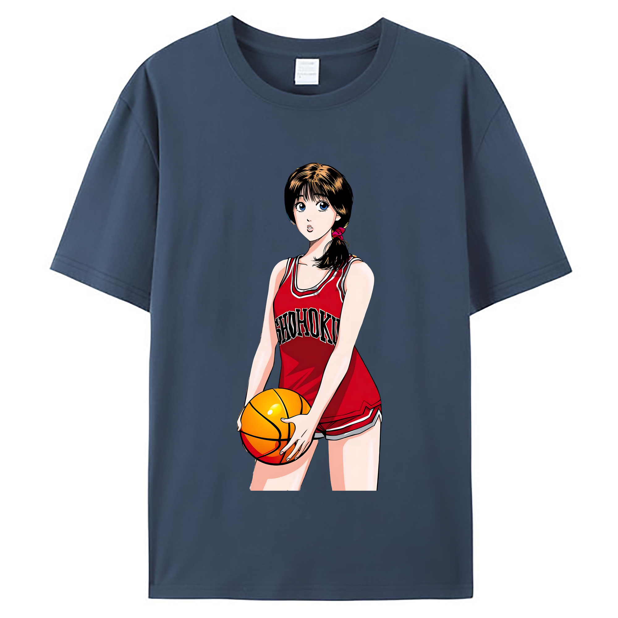 （画像用） SLAM DUNK／スラムダンク レディースカジュアルプリントTシャツ（綿100％）