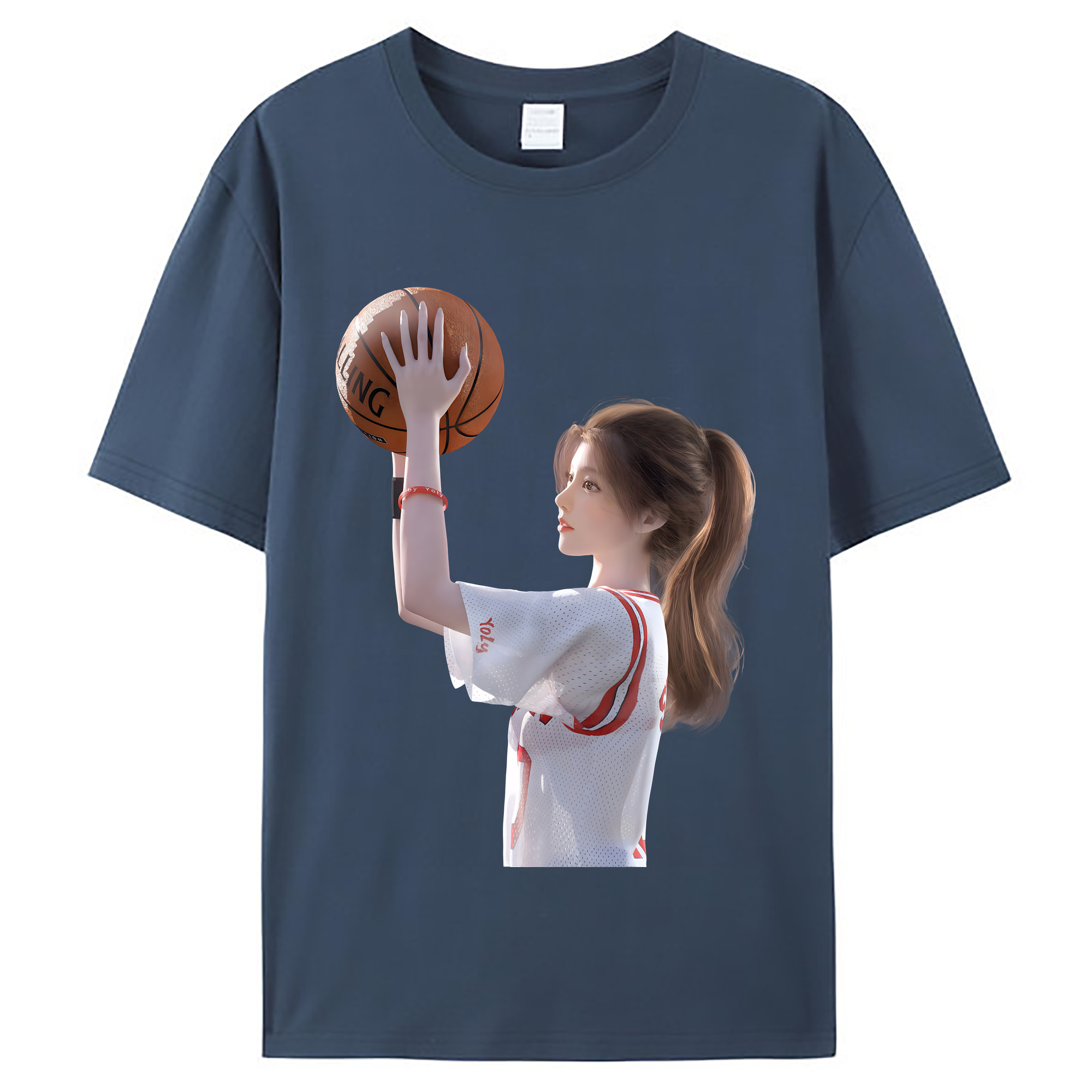 （画像用） SLAM DUNK／スラムダンク レディースカジュアルプリントTシャツ（綿100％）