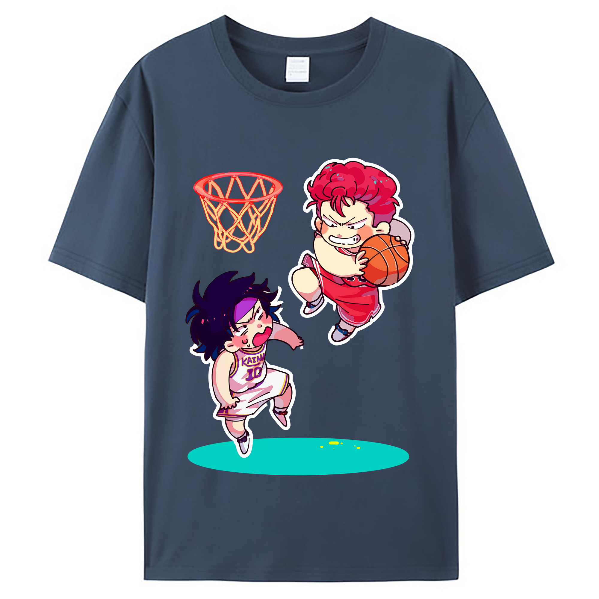 （画像用） SLAM DUNK／スラムダンク レディースカジュアルプリントTシャツ（綿100％）
