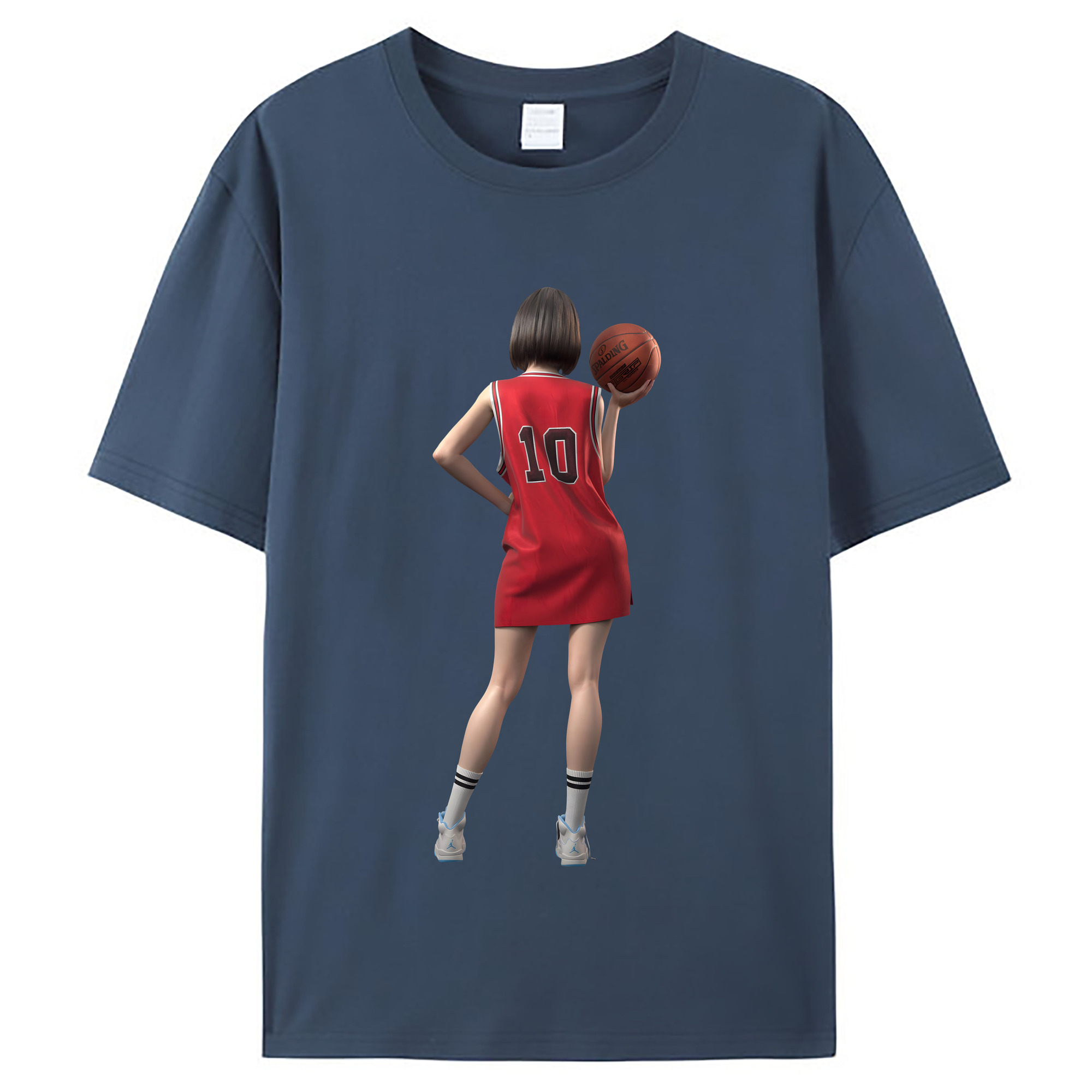 （画像用） SLAM DUNK／スラムダンク レディースカジュアルプリントTシャツ（綿100％）