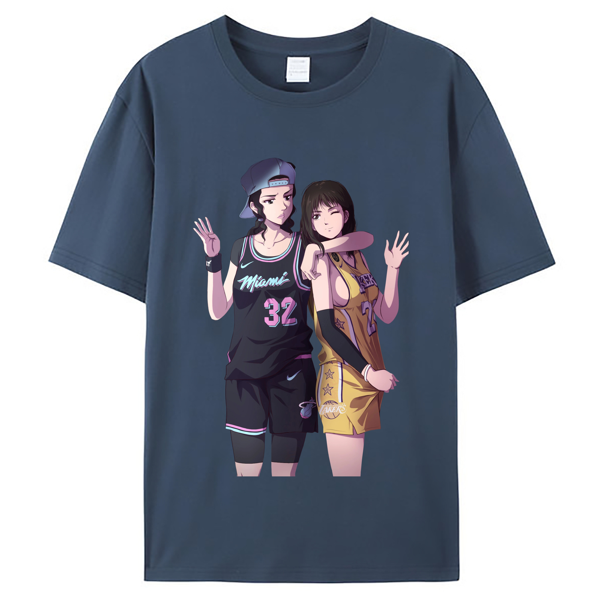 （画像用） SLAM DUNK／スラムダンク レディースカジュアルプリントTシャツ（綿100％）