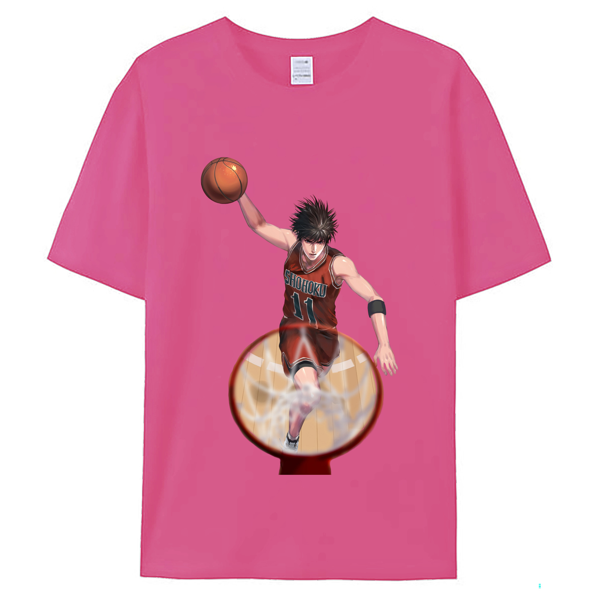（画像用） SLAM DUNK／スラムダンク レディースカジュアルプリントTシャツ（綿100％）