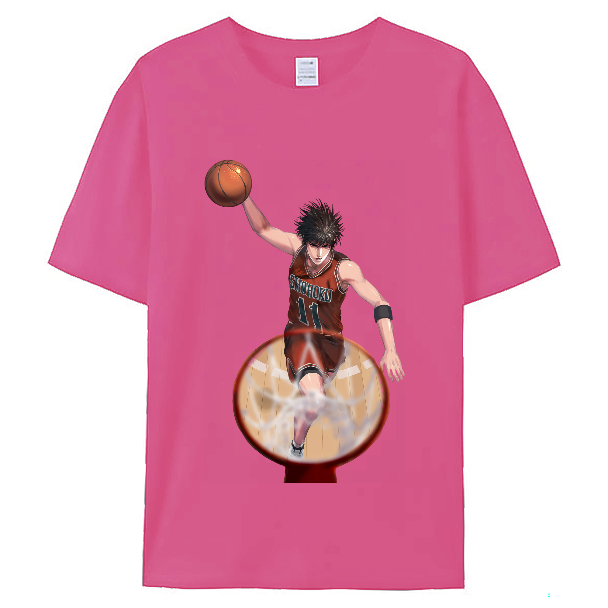 （画像用） SLAM DUNK／スラムダンク レディースカジュアルプリントTシャツ（綿100％）