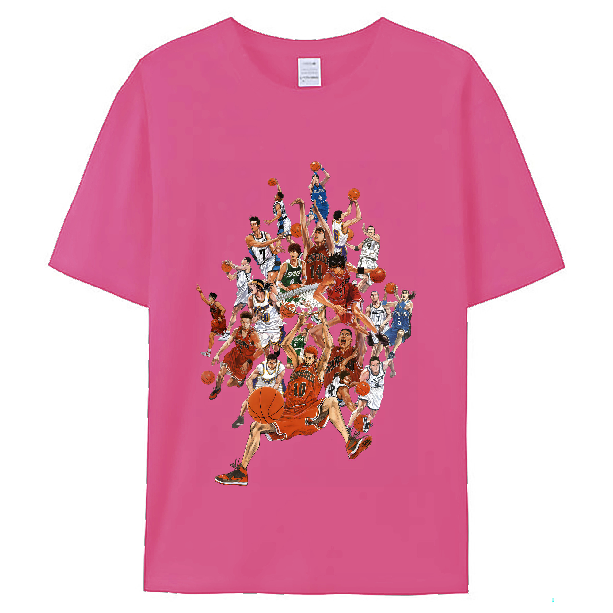 （画像用） SLAM DUNK／スラムダンク レディースカジュアルプリントTシャツ（綿100％）