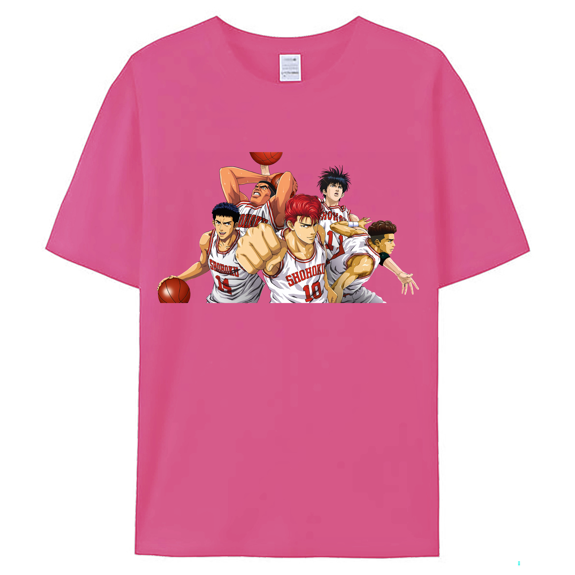 （画像用） SLAM DUNK／スラムダンク レディースカジュアルプリントTシャツ（綿100％）