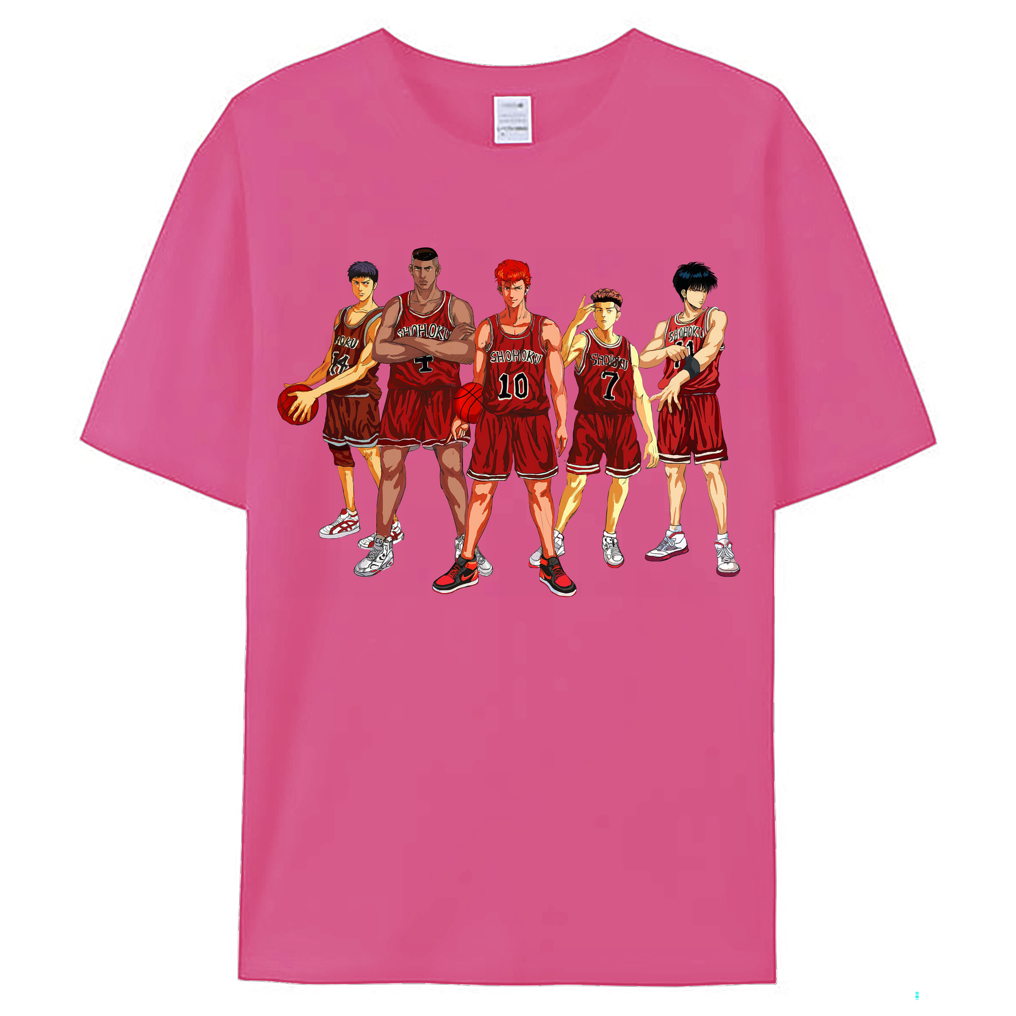 （画像用） SLAM DUNK／スラムダンク レディースカジュアルプリントTシャツ（綿100％）