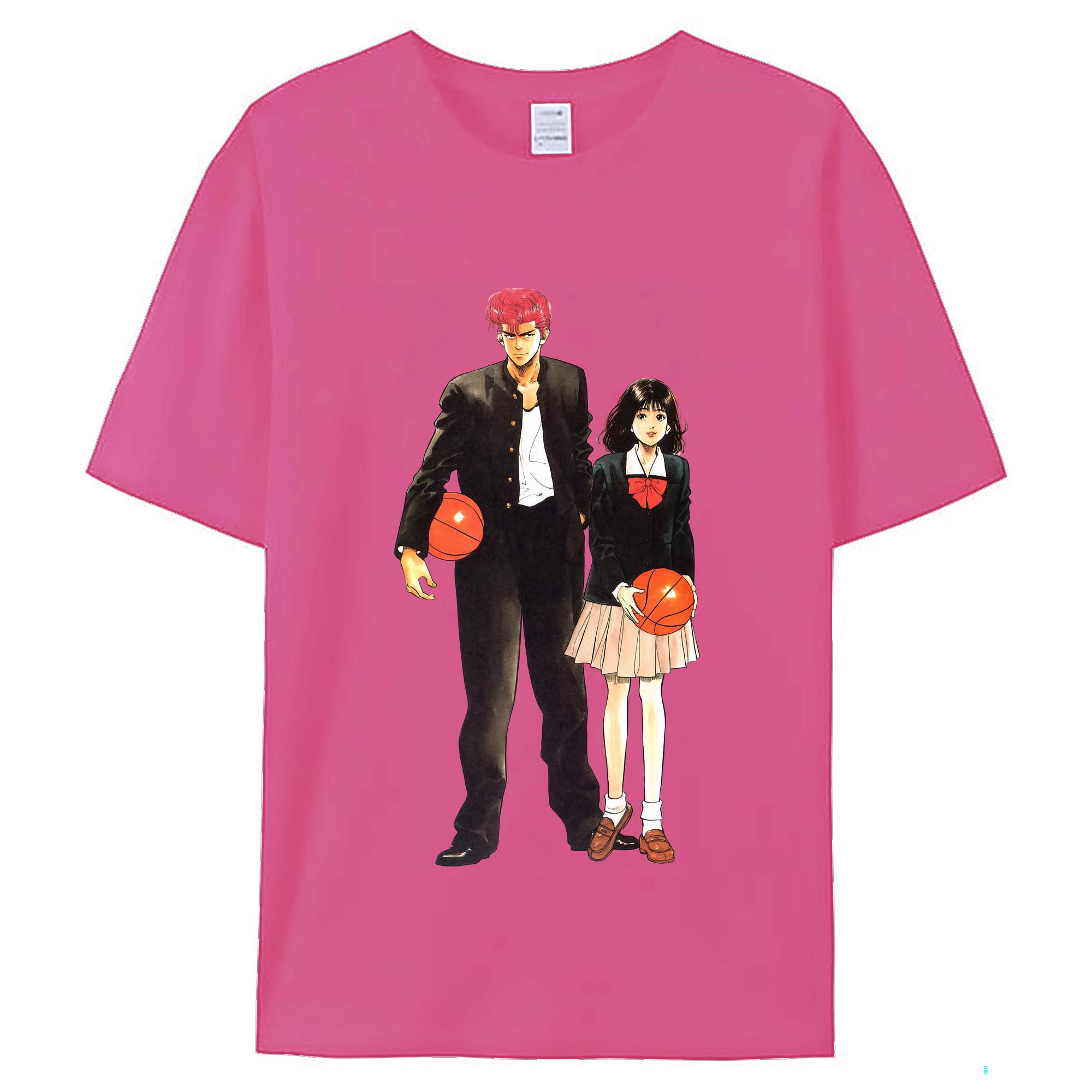 （画像用） SLAM DUNK／スラムダンク レディースカジュアルプリントTシャツ（綿100％）