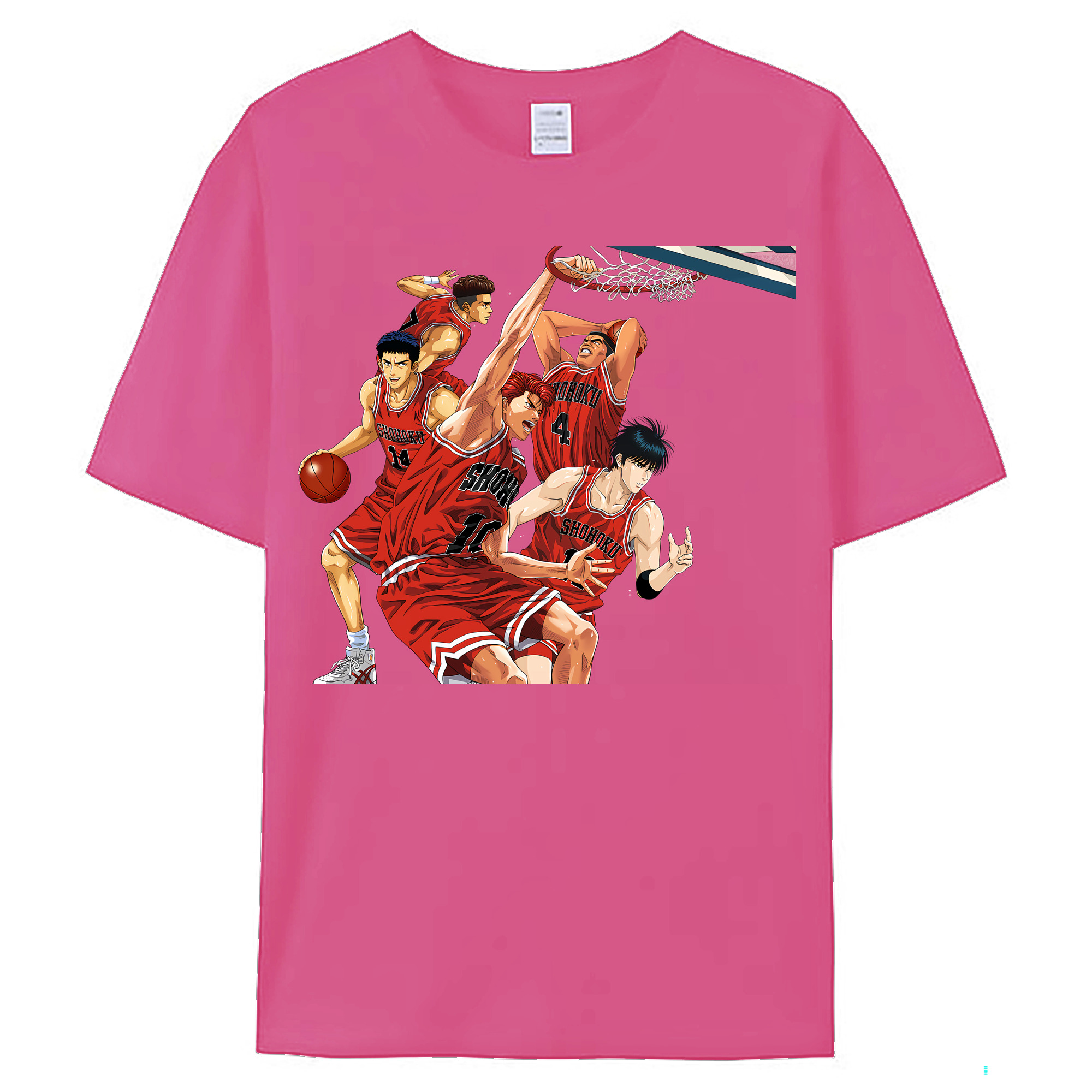 （画像用） SLAM DUNK／スラムダンク レディースカジュアルプリントTシャツ（綿100％）