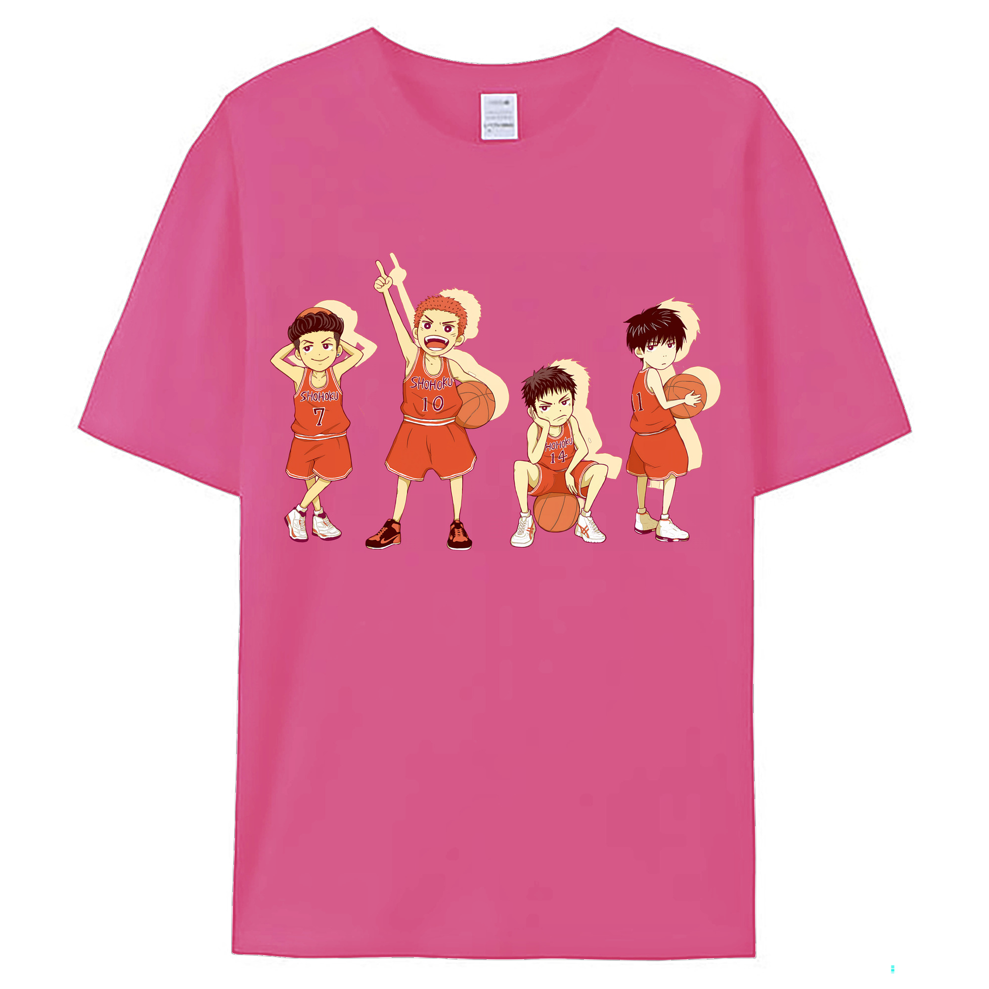 （画像用） SLAM DUNK／スラムダンク レディースカジュアルプリントTシャツ（綿100％）