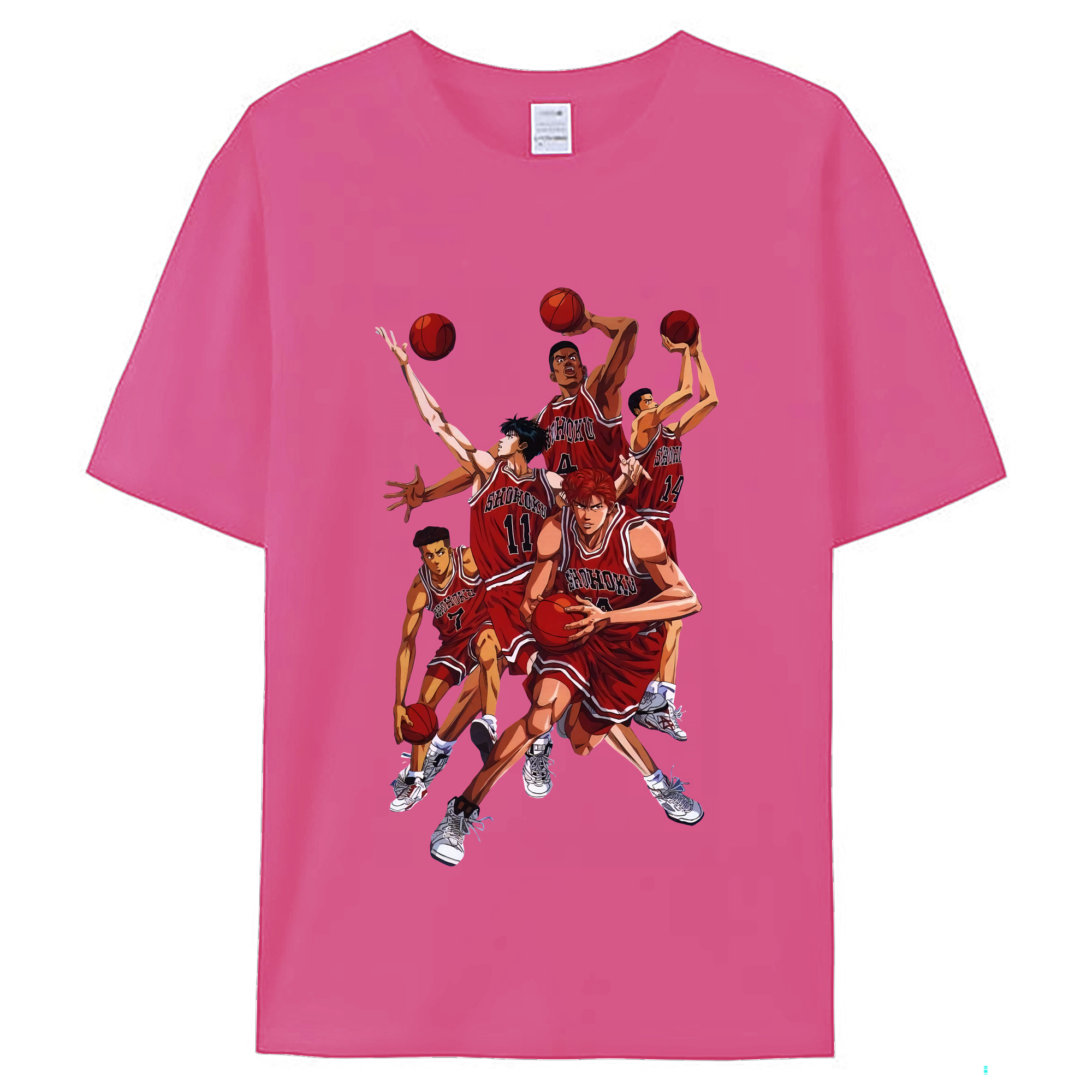 （画像用） SLAM DUNK／スラムダンク レディースカジュアルプリントTシャツ（綿100％）
