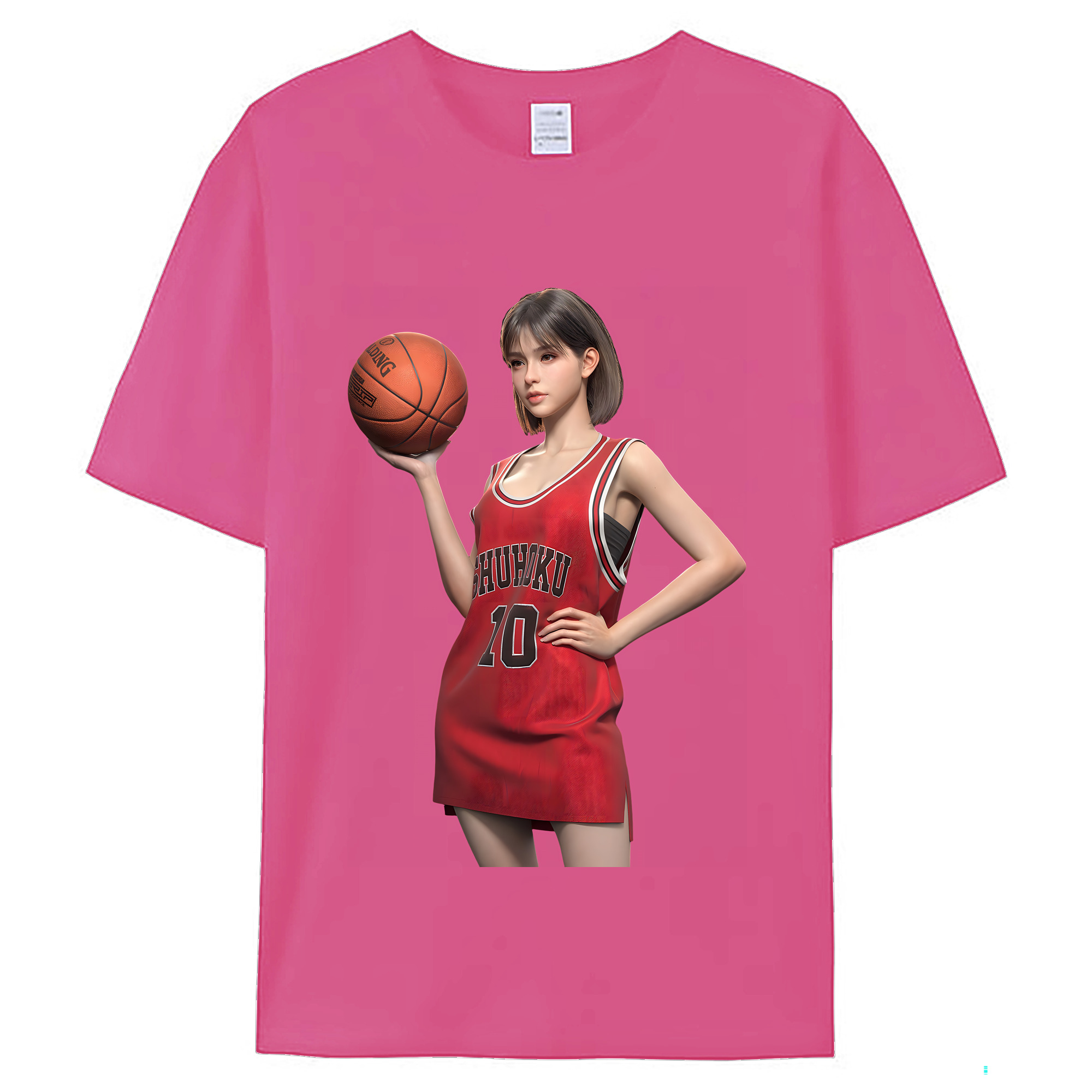 （画像用） SLAM DUNK／スラムダンク レディースカジュアルプリントTシャツ（綿100％）