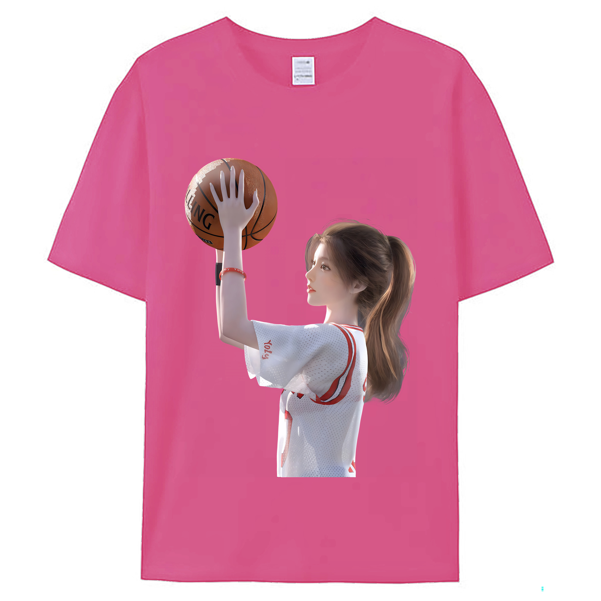 （画像用） SLAM DUNK／スラムダンク レディースカジュアルプリントTシャツ（綿100％）