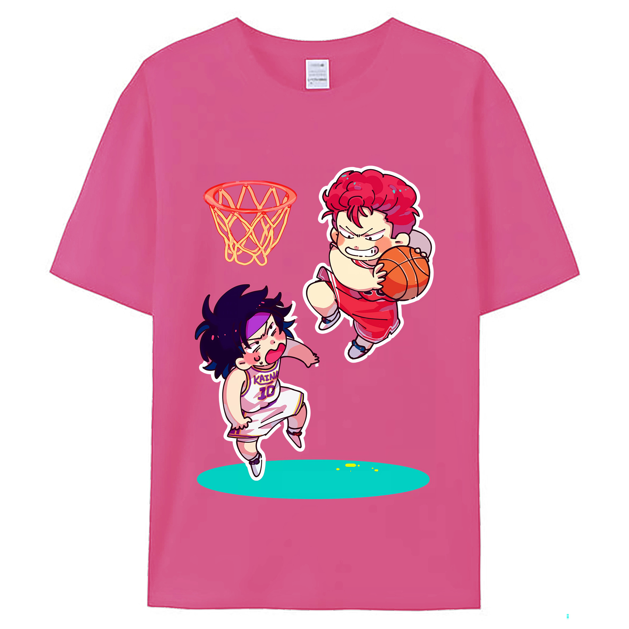 （画像用） SLAM DUNK／スラムダンク レディースカジュアルプリントTシャツ（綿100％）