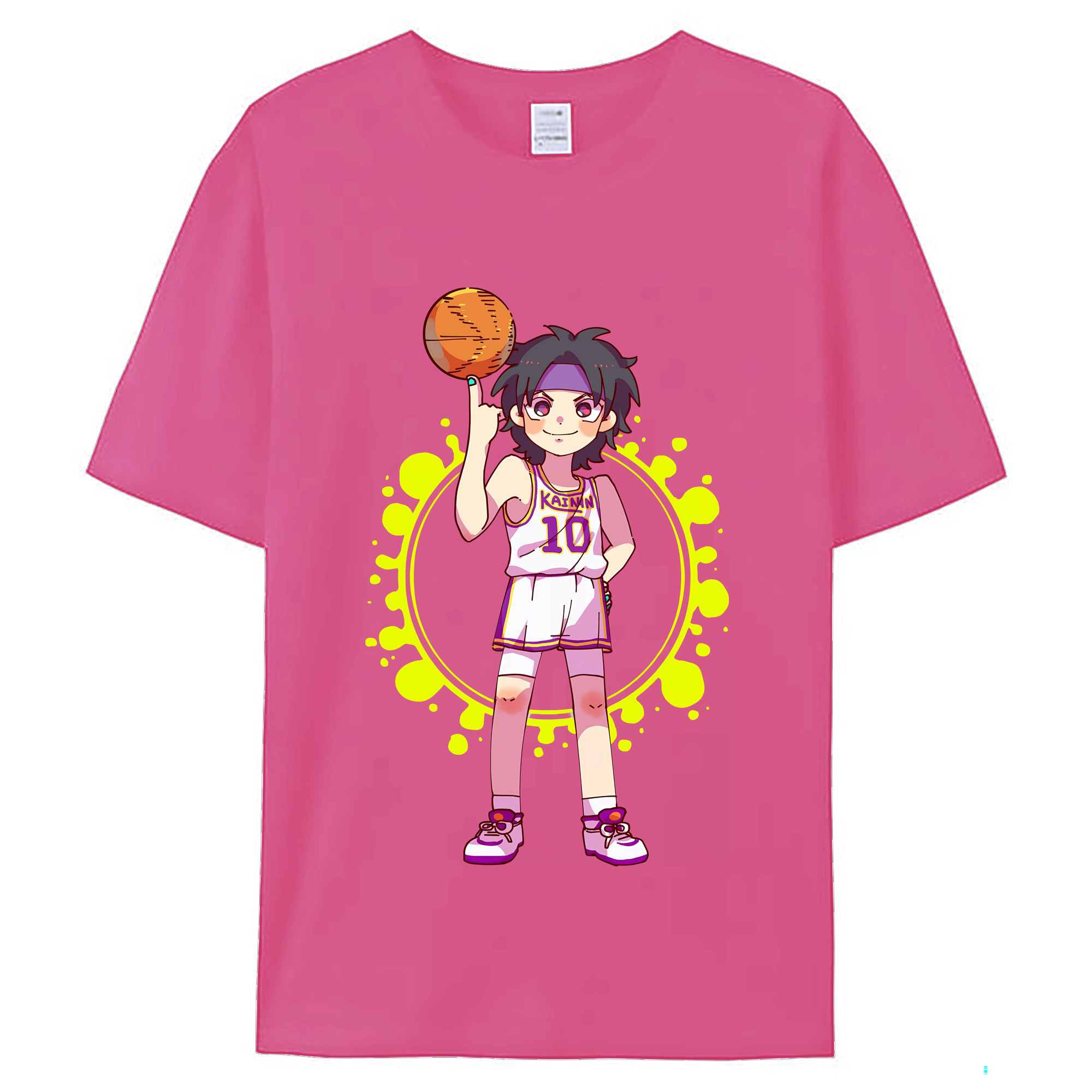 （画像用） SLAM DUNK／スラムダンク レディースカジュアルプリントTシャツ（綿100％）