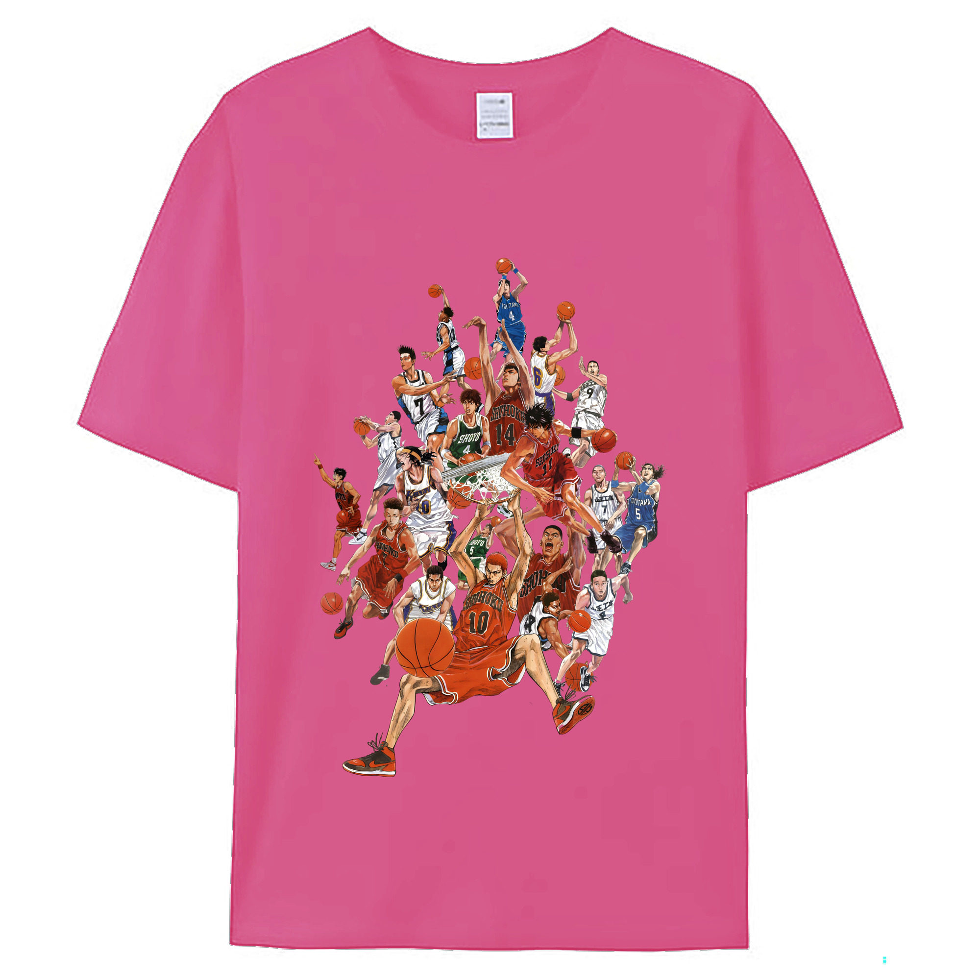 （画像用） SLAM DUNK／スラムダンク レディースカジュアルプリントTシャツ（綿100％）