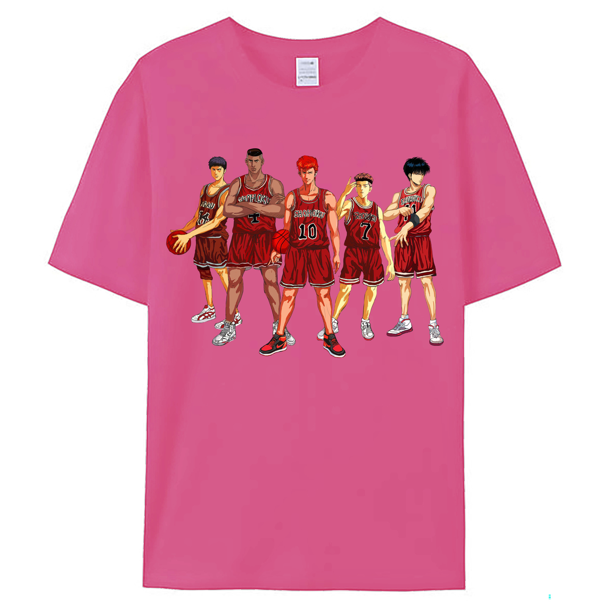 （画像用） SLAM DUNK／スラムダンク レディースカジュアルプリントTシャツ（綿100％）