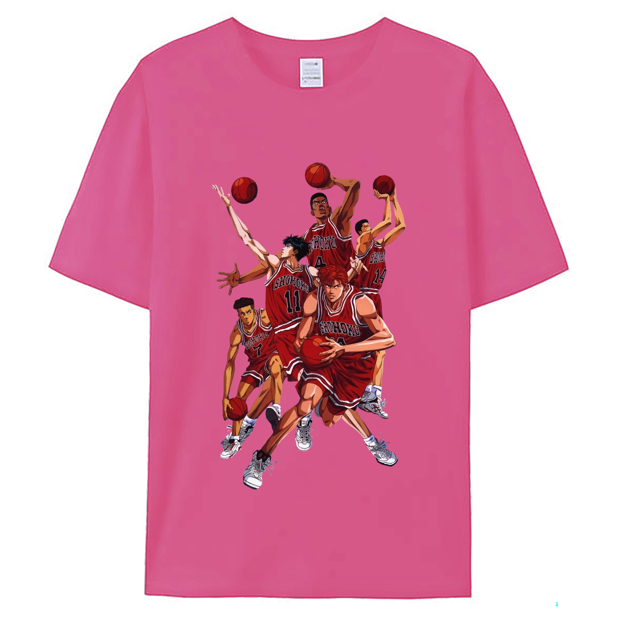 （画像用） SLAM DUNK／スラムダンク レディースカジュアルプリントTシャツ（綿100％）