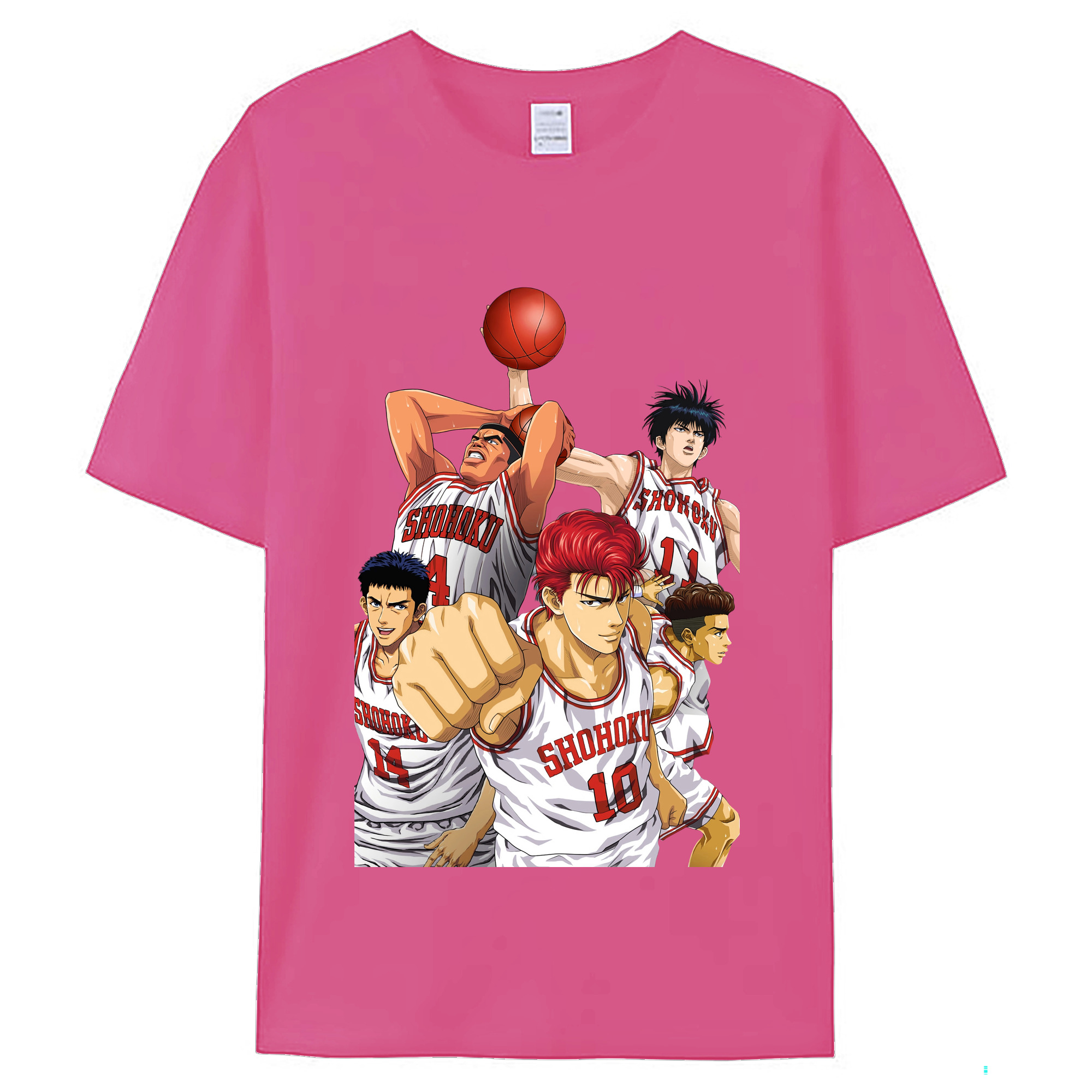 （画像用） SLAM DUNK／スラムダンク レディースカジュアルプリントTシャツ（綿100％）