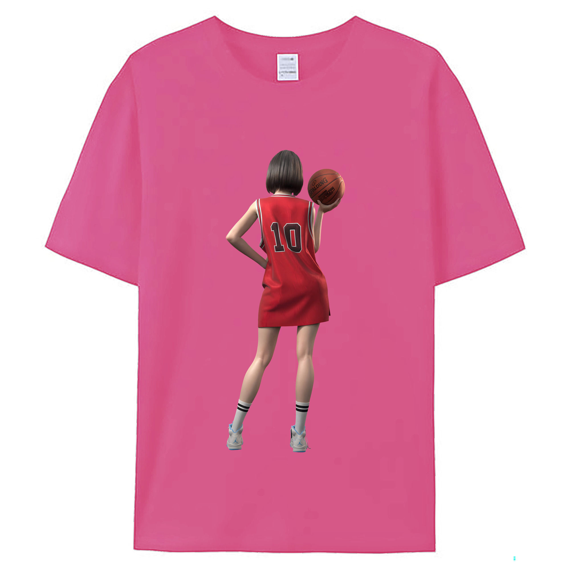 （画像用） SLAM DUNK／スラムダンク レディースカジュアルプリントTシャツ（綿100％）