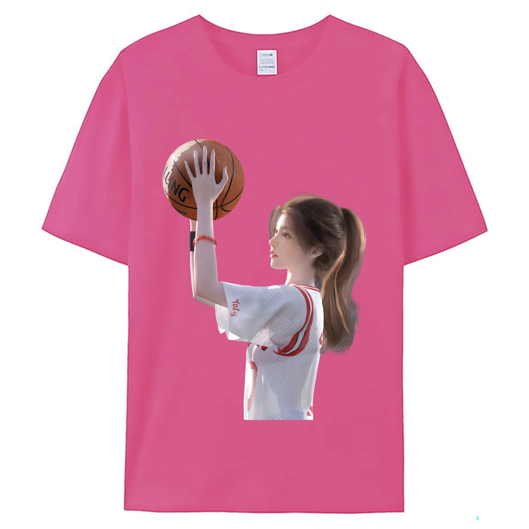 （画像用） SLAM DUNK／スラムダンク レディースカジュアルプリントTシャツ（綿100％）