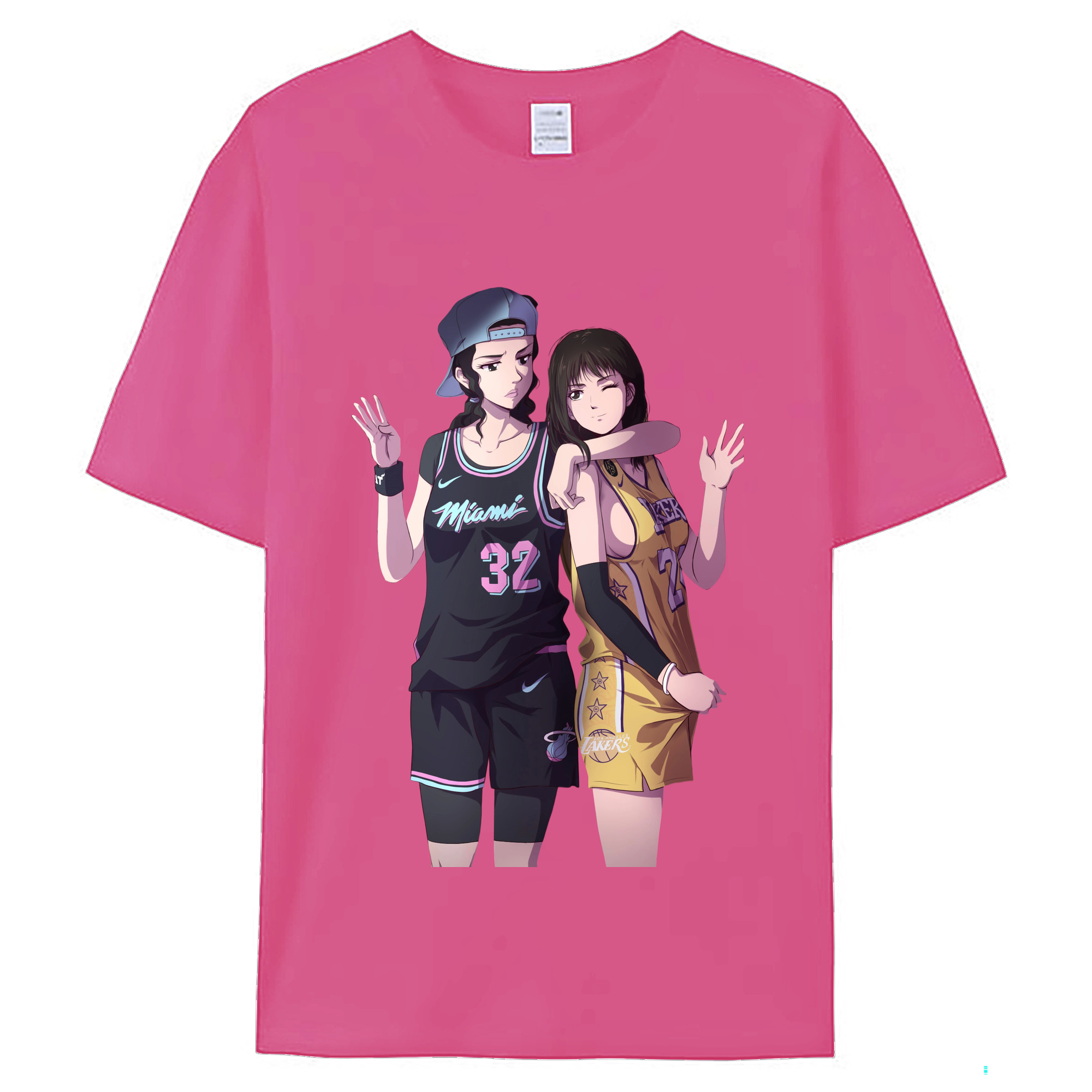 （画像用） SLAM DUNK／スラムダンク レディースカジュアルプリントTシャツ（綿100％）