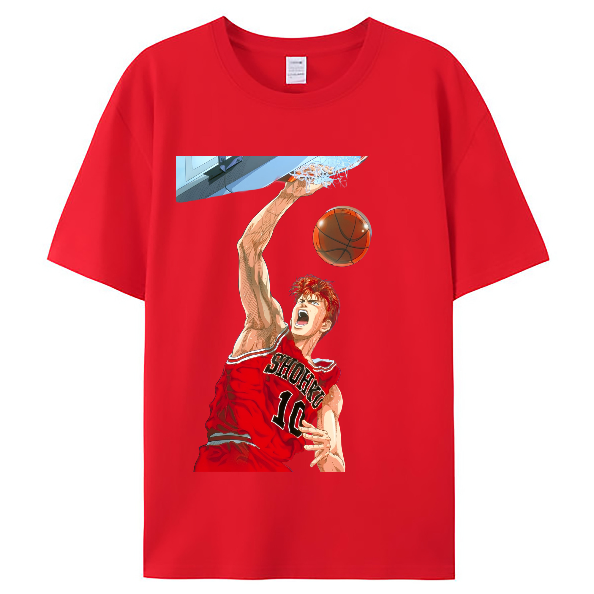 （画像用） SLAM DUNK／スラムダンク レディースカジュアルプリントTシャツ（綿100％）