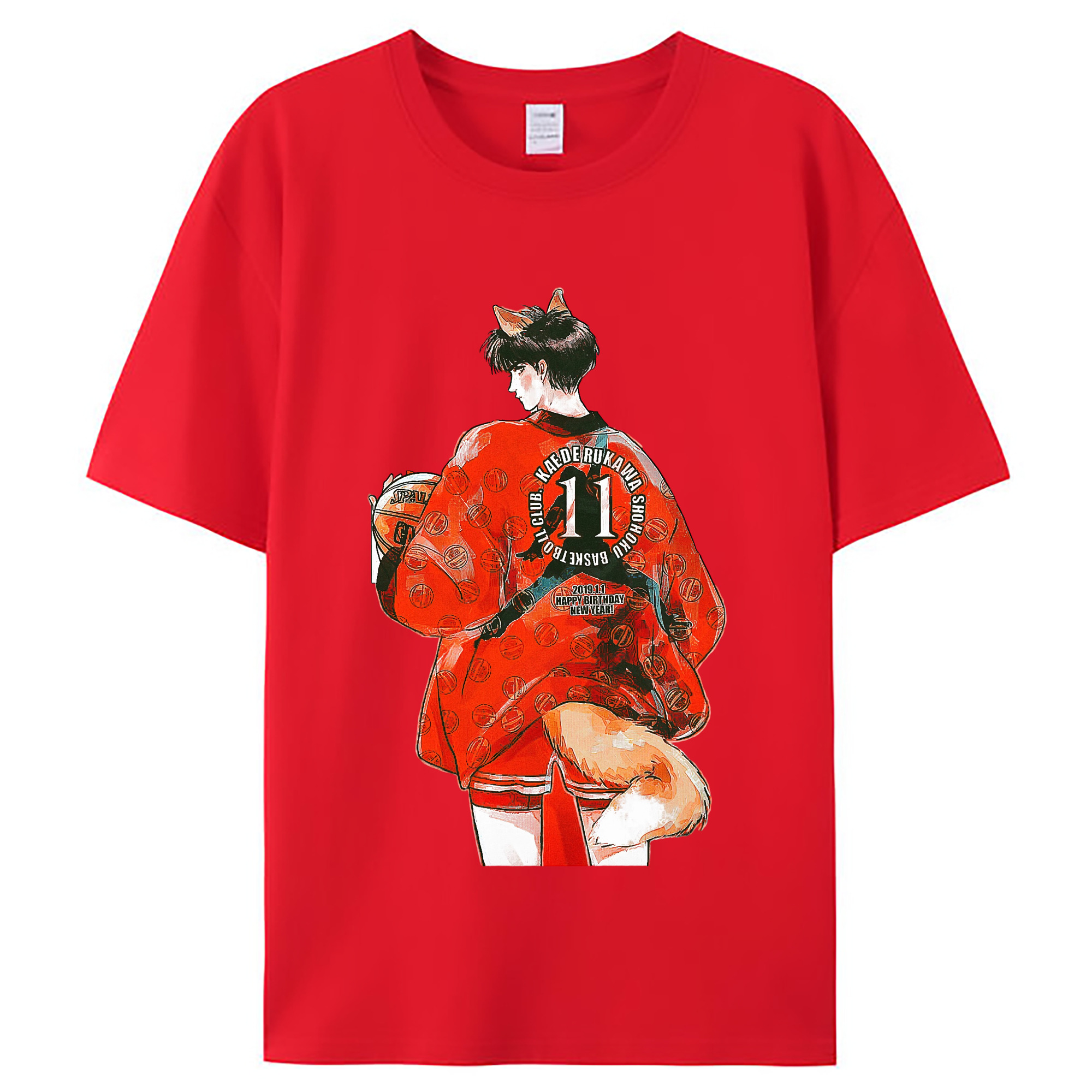 （画像用） SLAM DUNK／スラムダンク レディースカジュアルプリントTシャツ（綿100％）