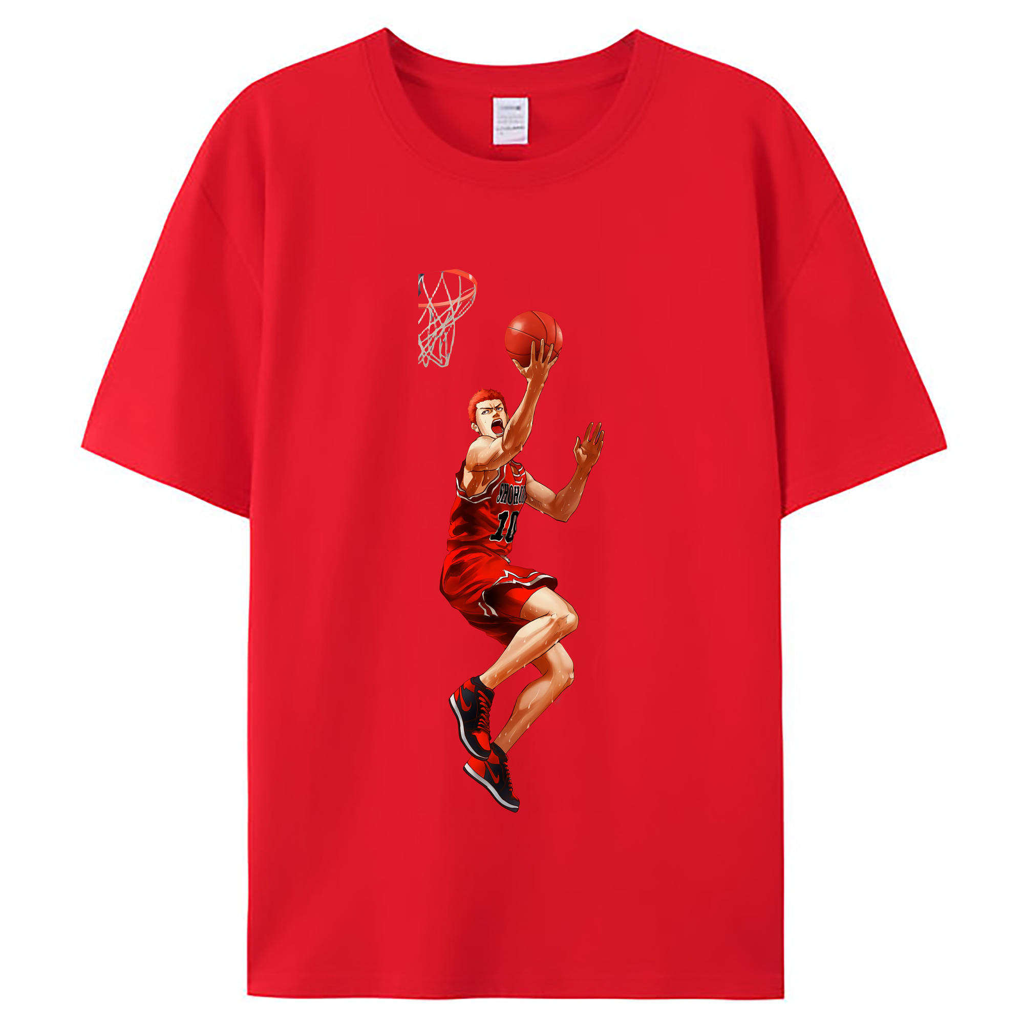 （画像用） SLAM DUNK／スラムダンク レディースカジュアルプリントTシャツ（綿100％）